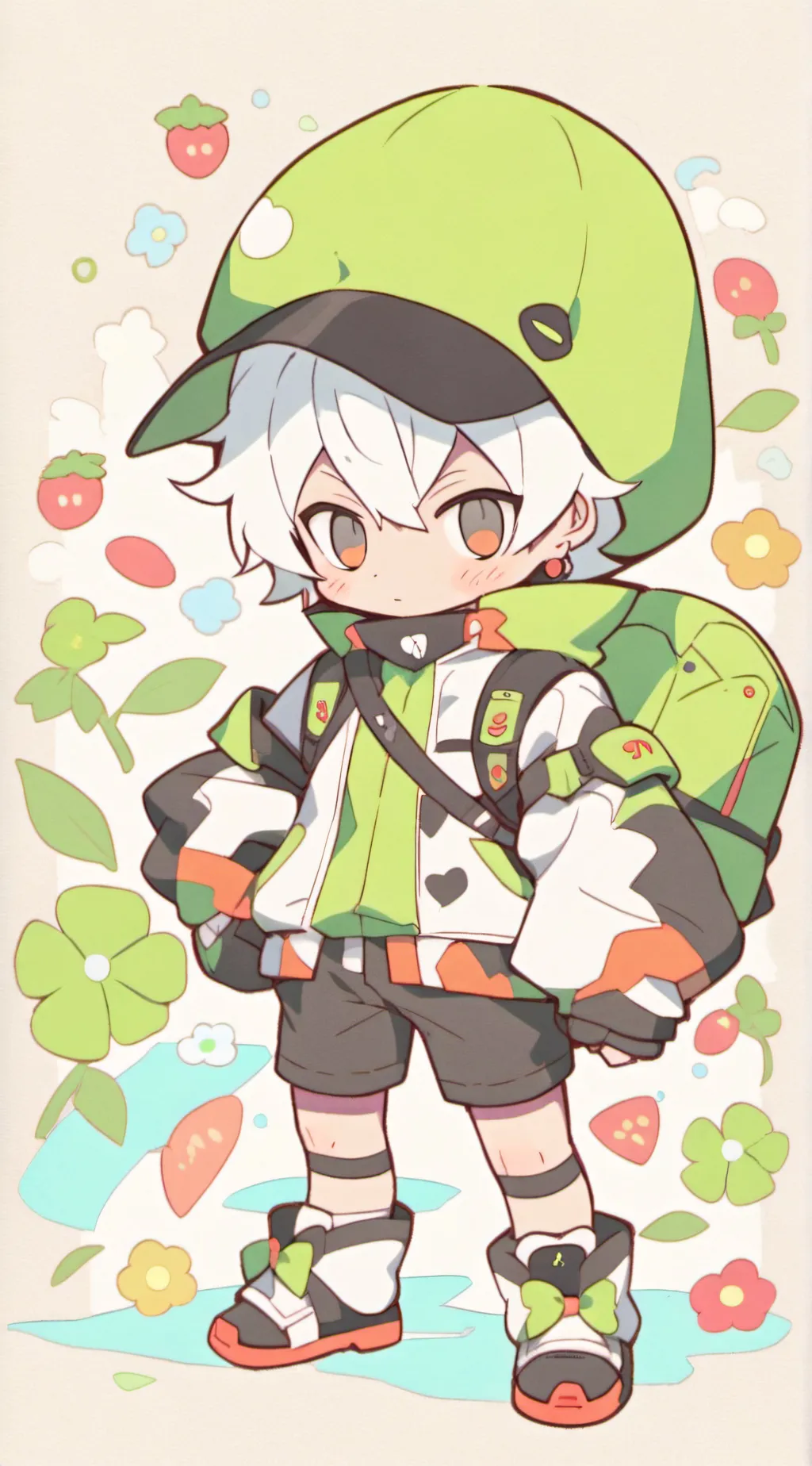 ai character: Young bakugo background
