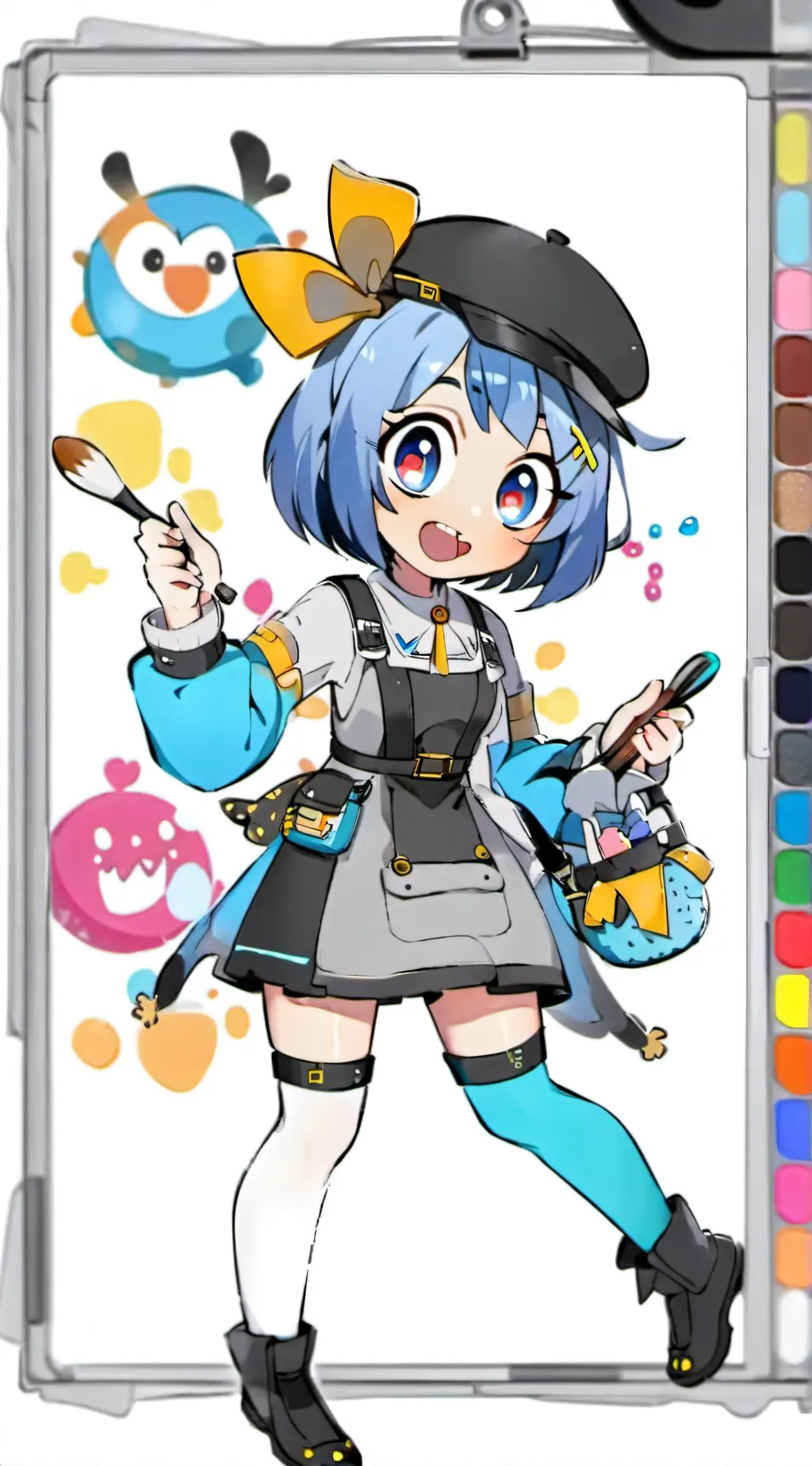 ai character: Aurora background