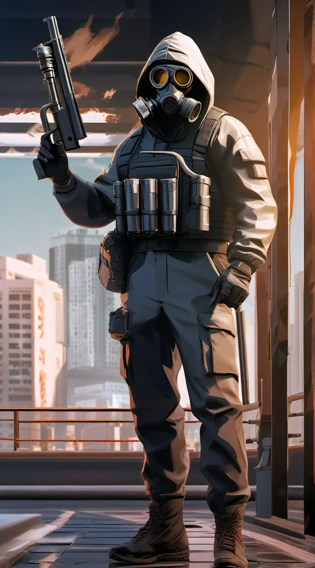 ai character: gaurd  background