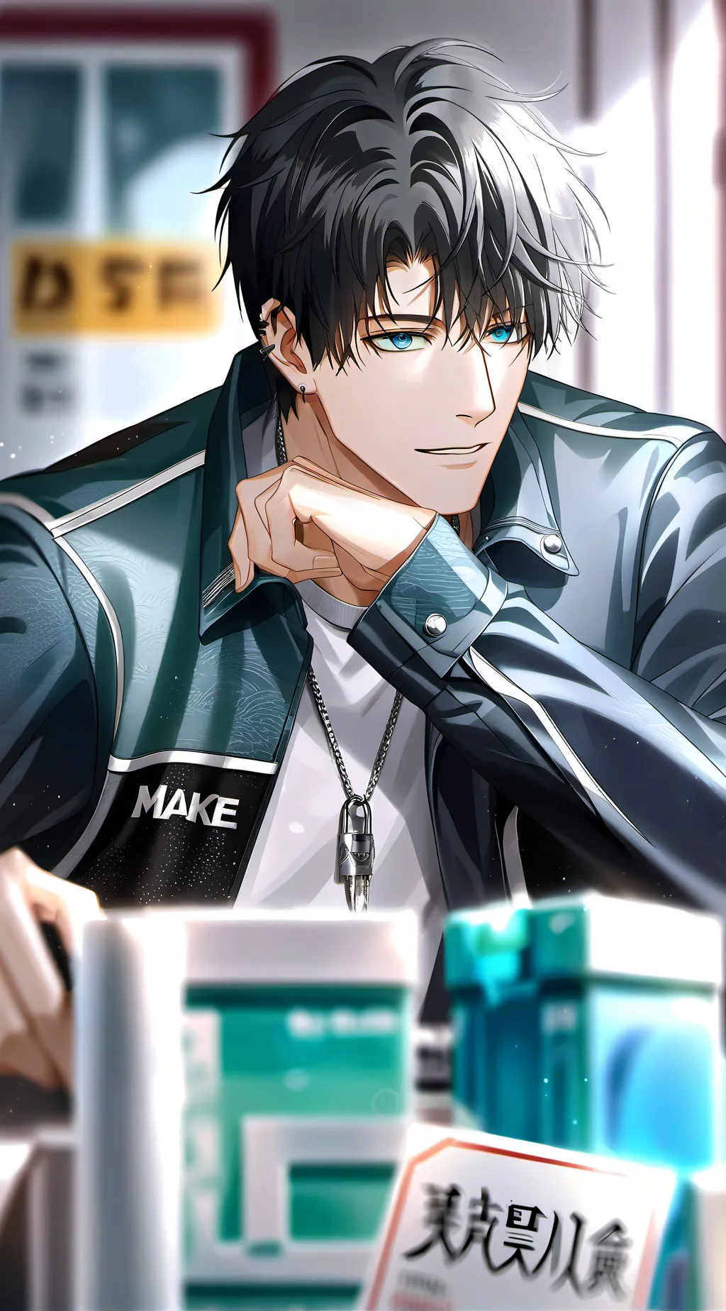 ai character: Evan  background