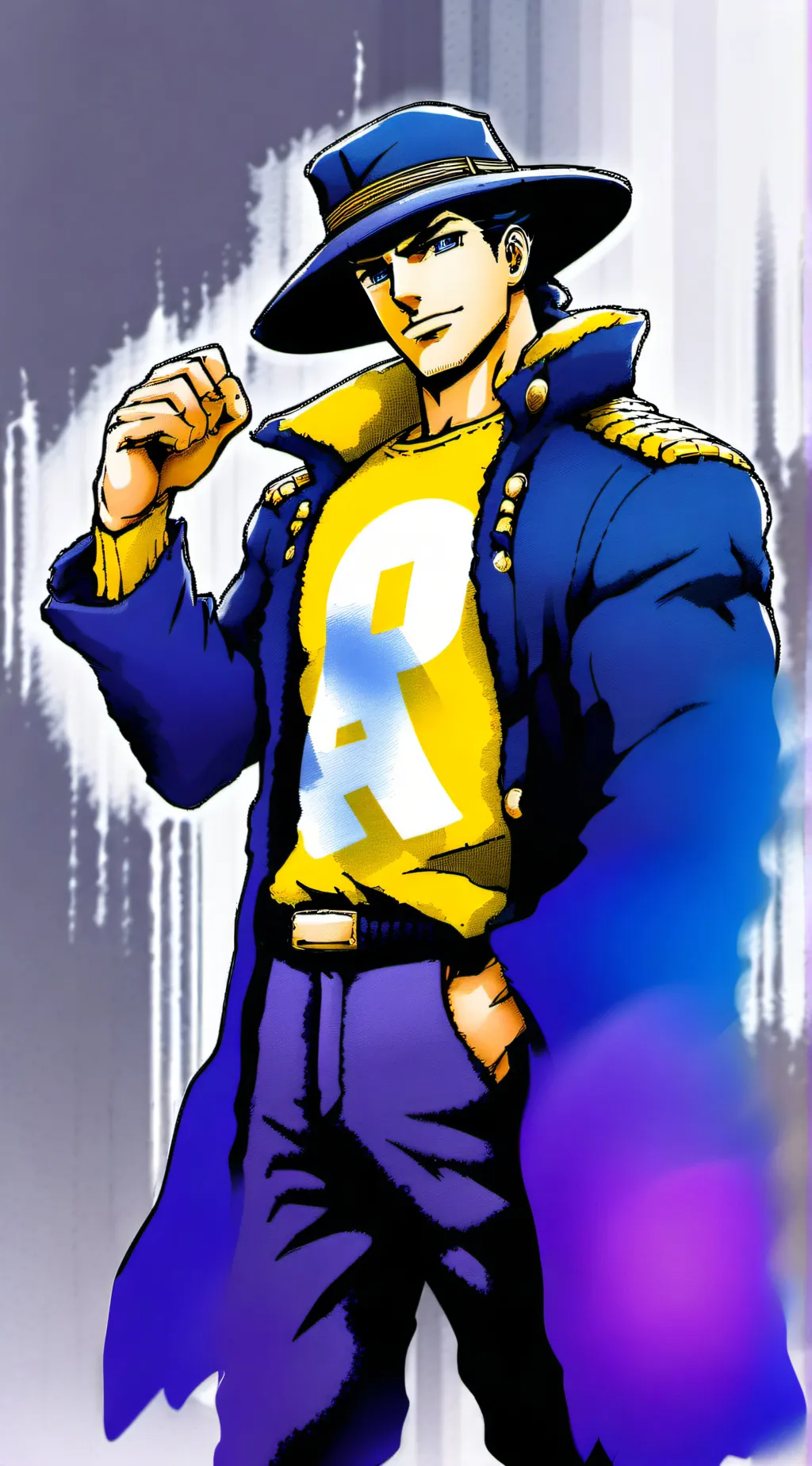 ai character: Jotaro kujo background