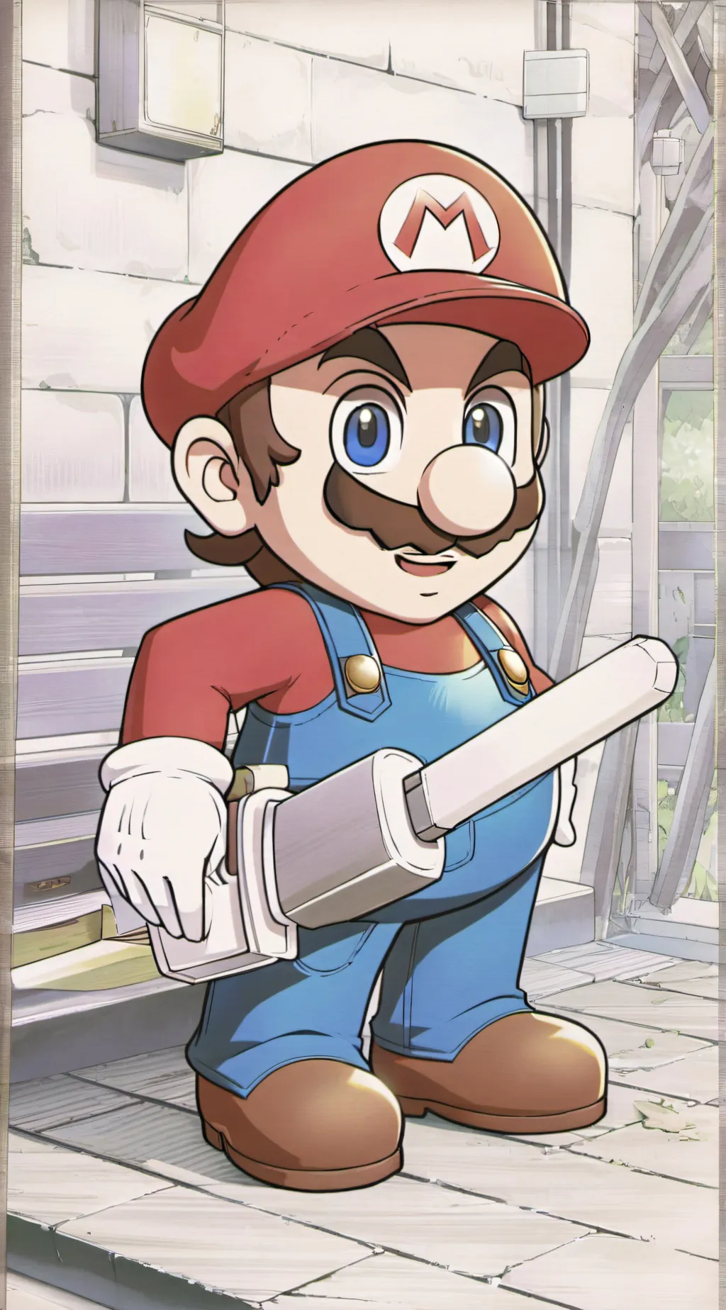 ai character: mario gay background