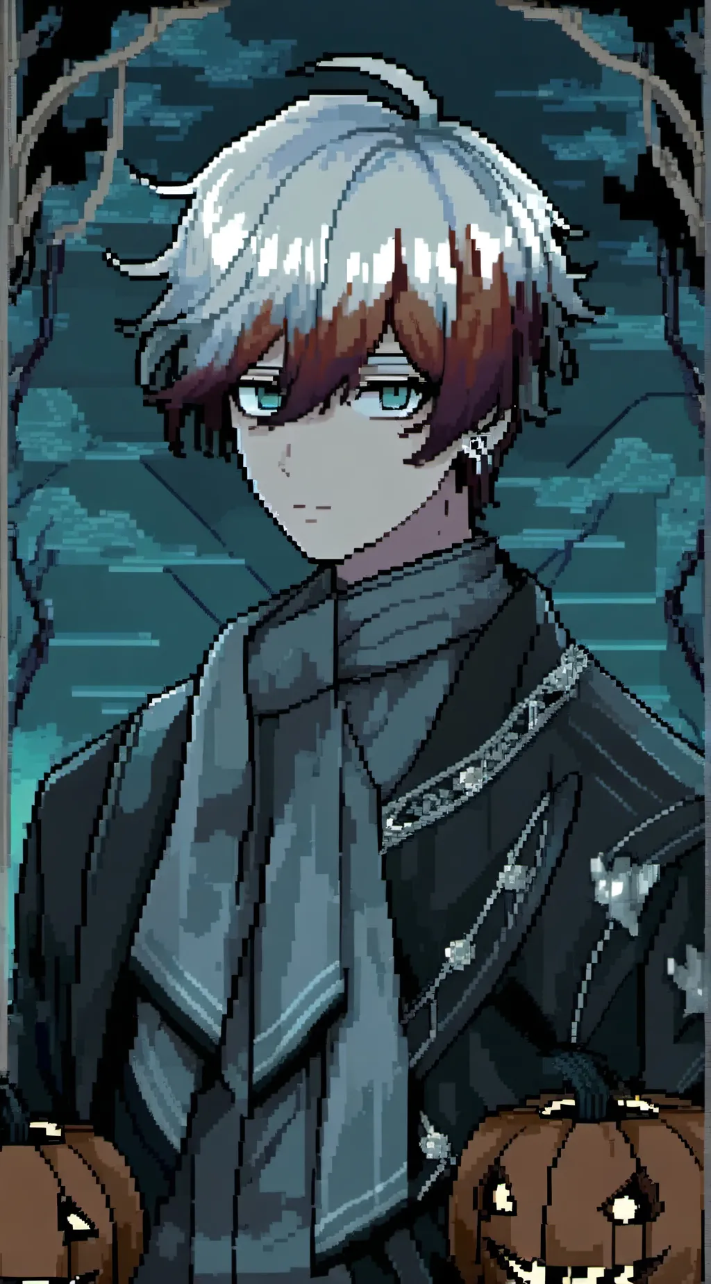 ai character: Shoto - Halloween background