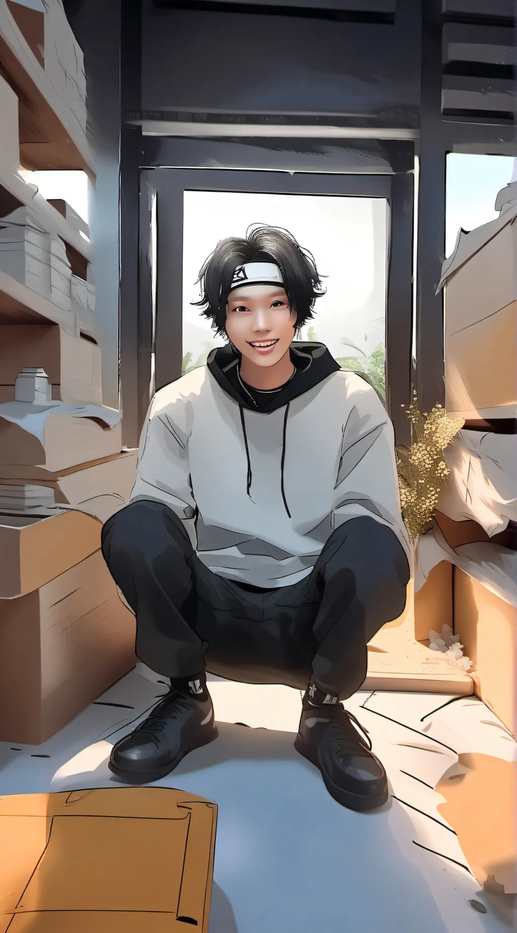 ai character: hiragi background