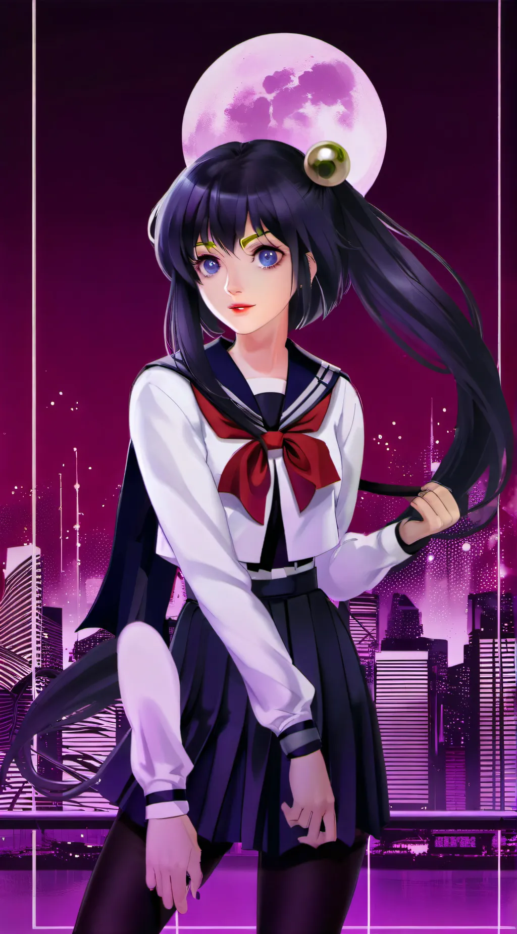 ai character: Sailor Pluto💢 background
