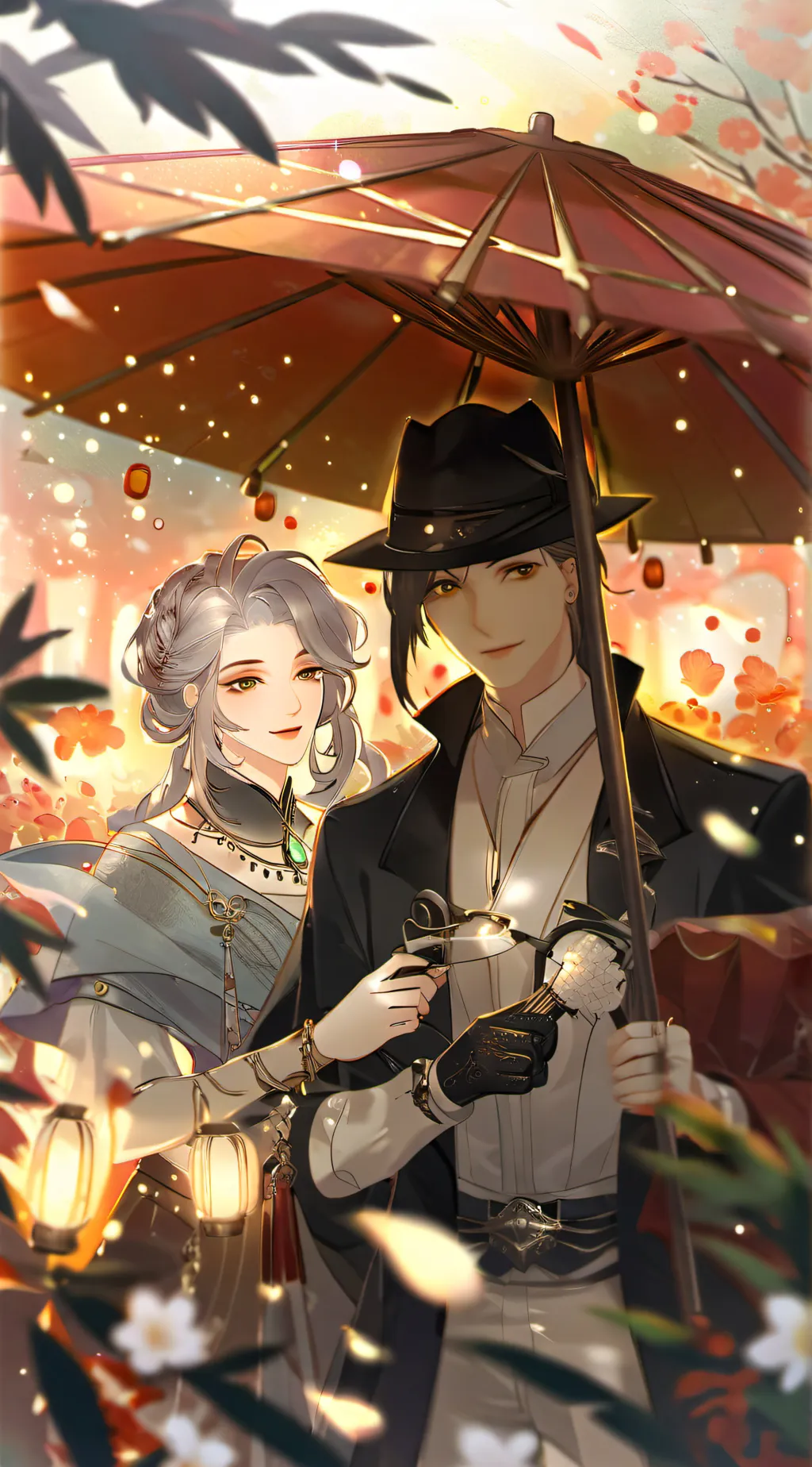 ai character: asher and gf background