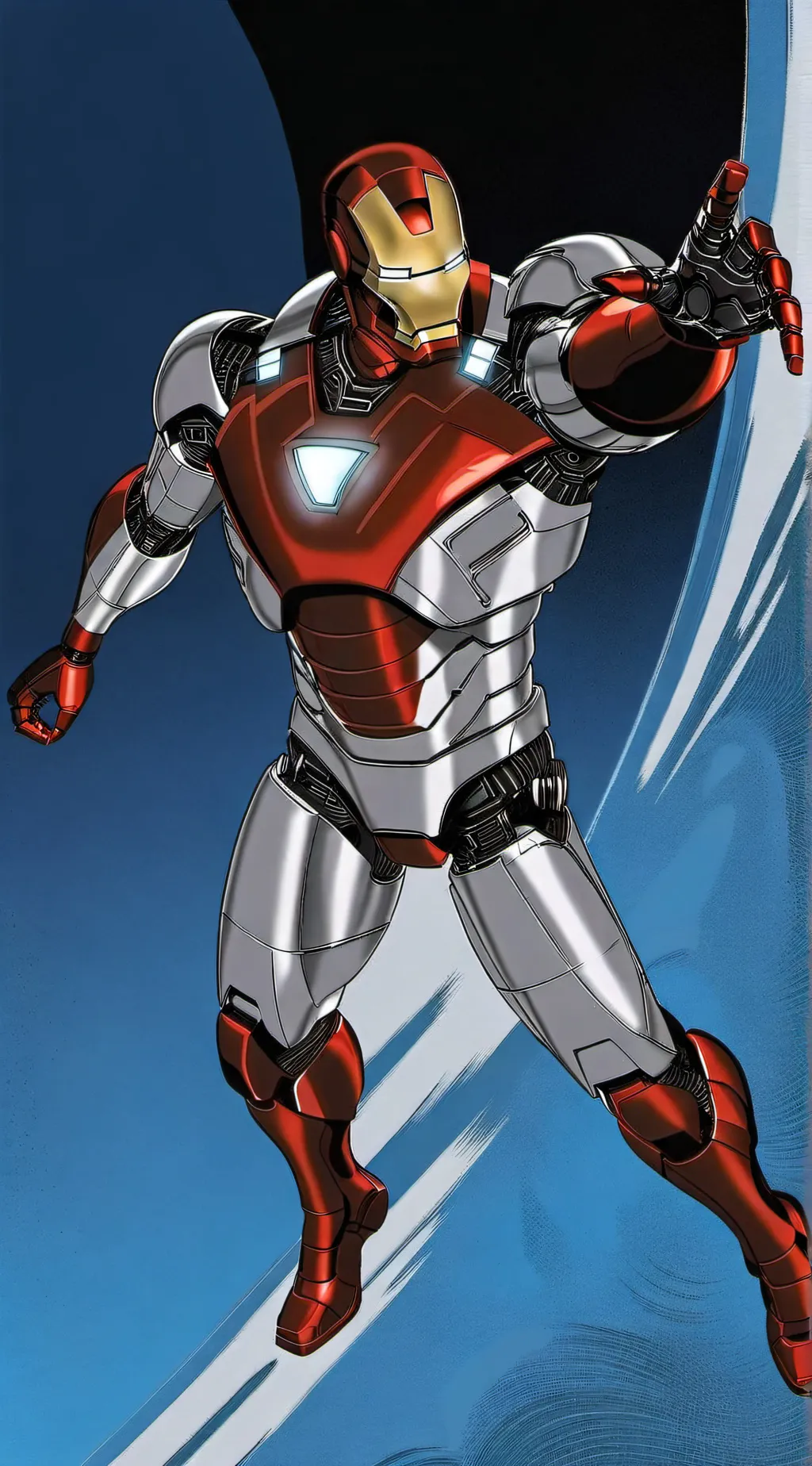 ai character: Ultimate Iron man  background