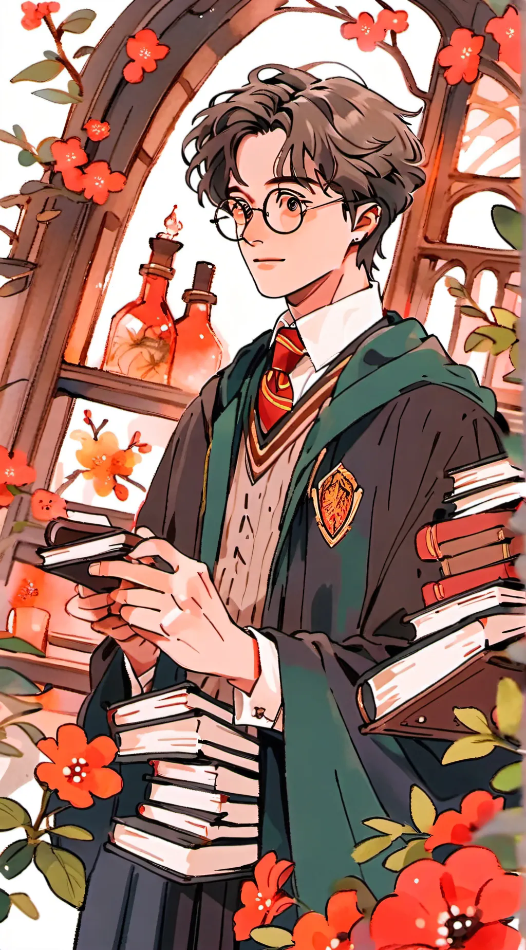 ai character: Harry Potter  background