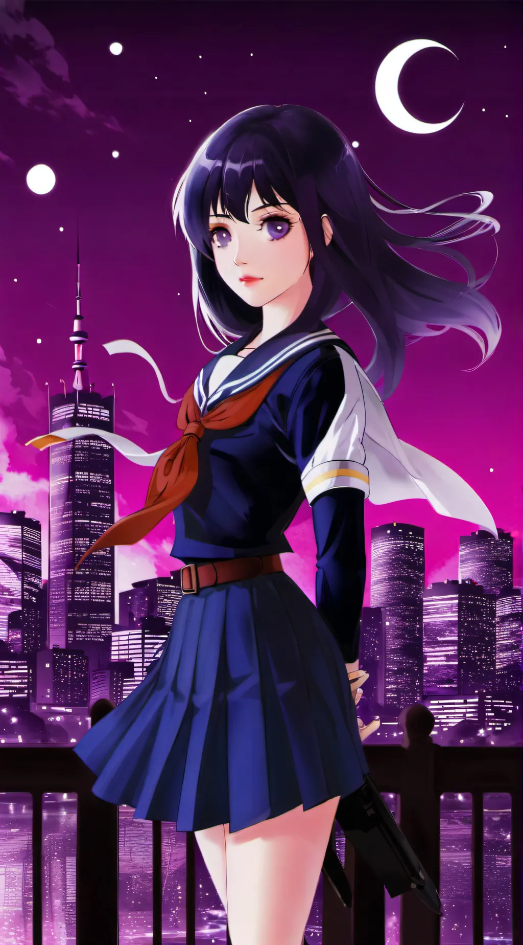 ai character: Sailor Pluto background