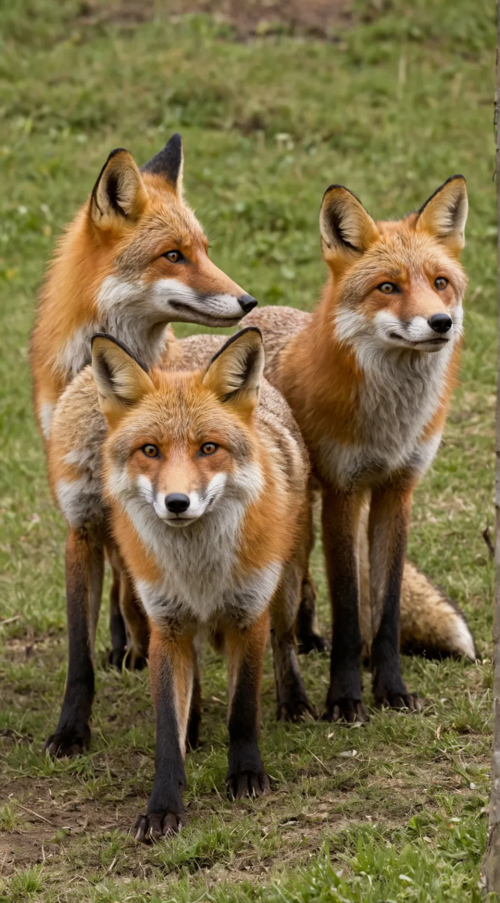 ai character: Fox enclosure  background