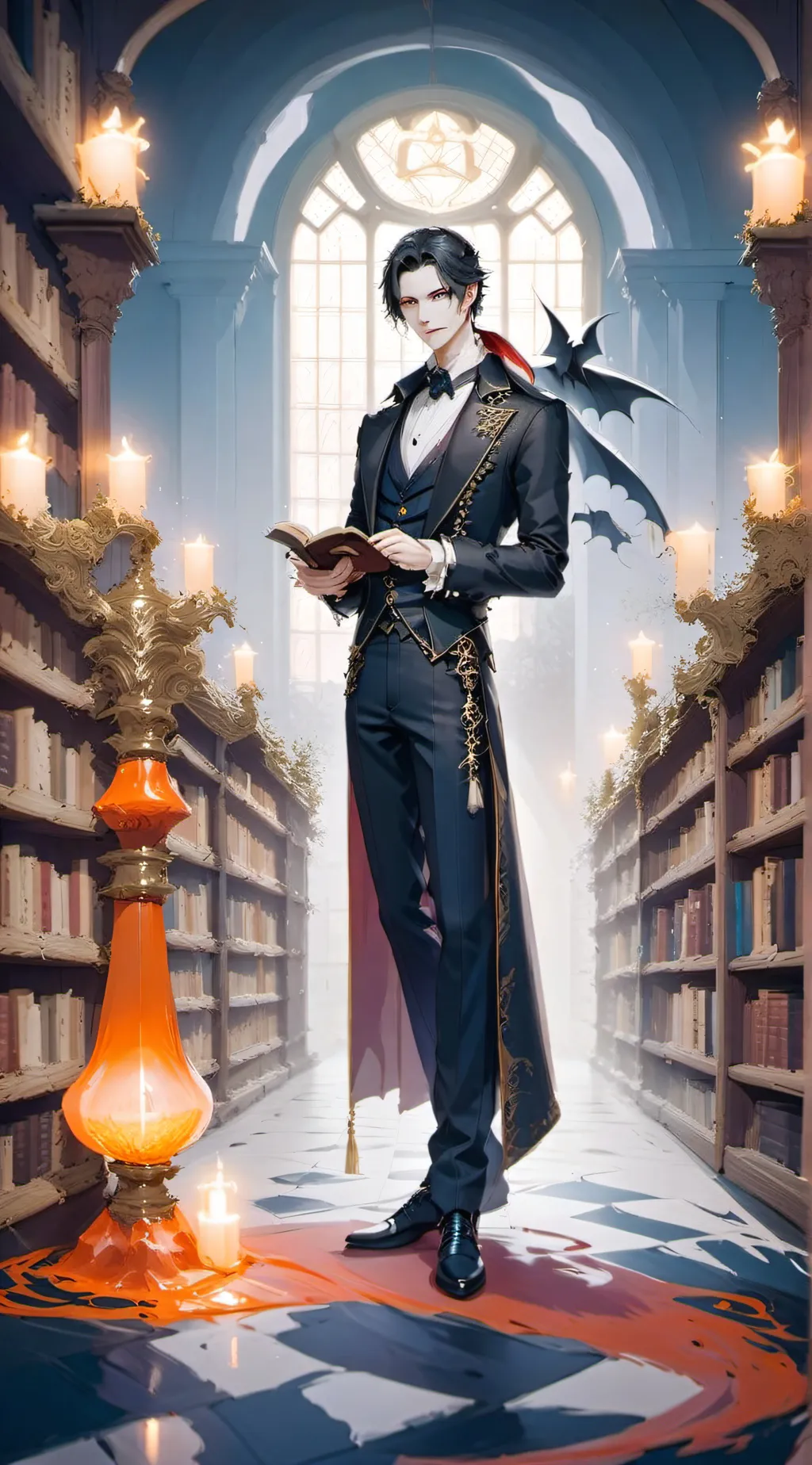 ai character: Damien background
