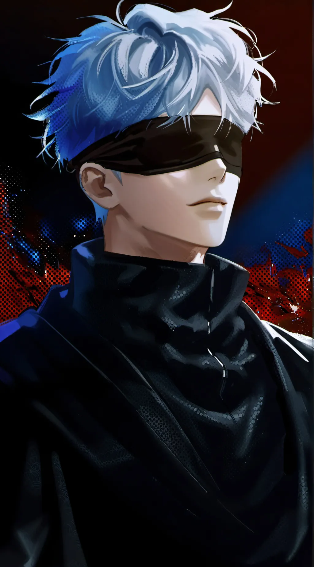 ai character: L rizz GOjo background