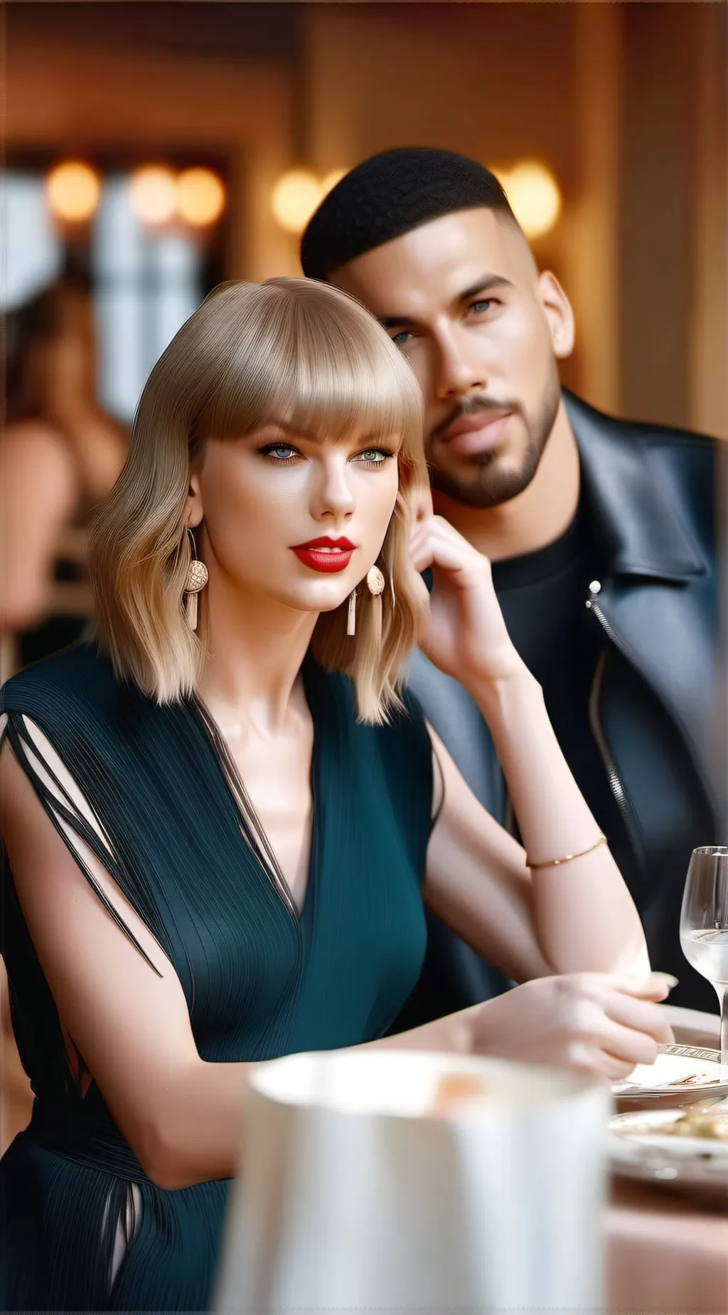 ai character: Taylor swift  background