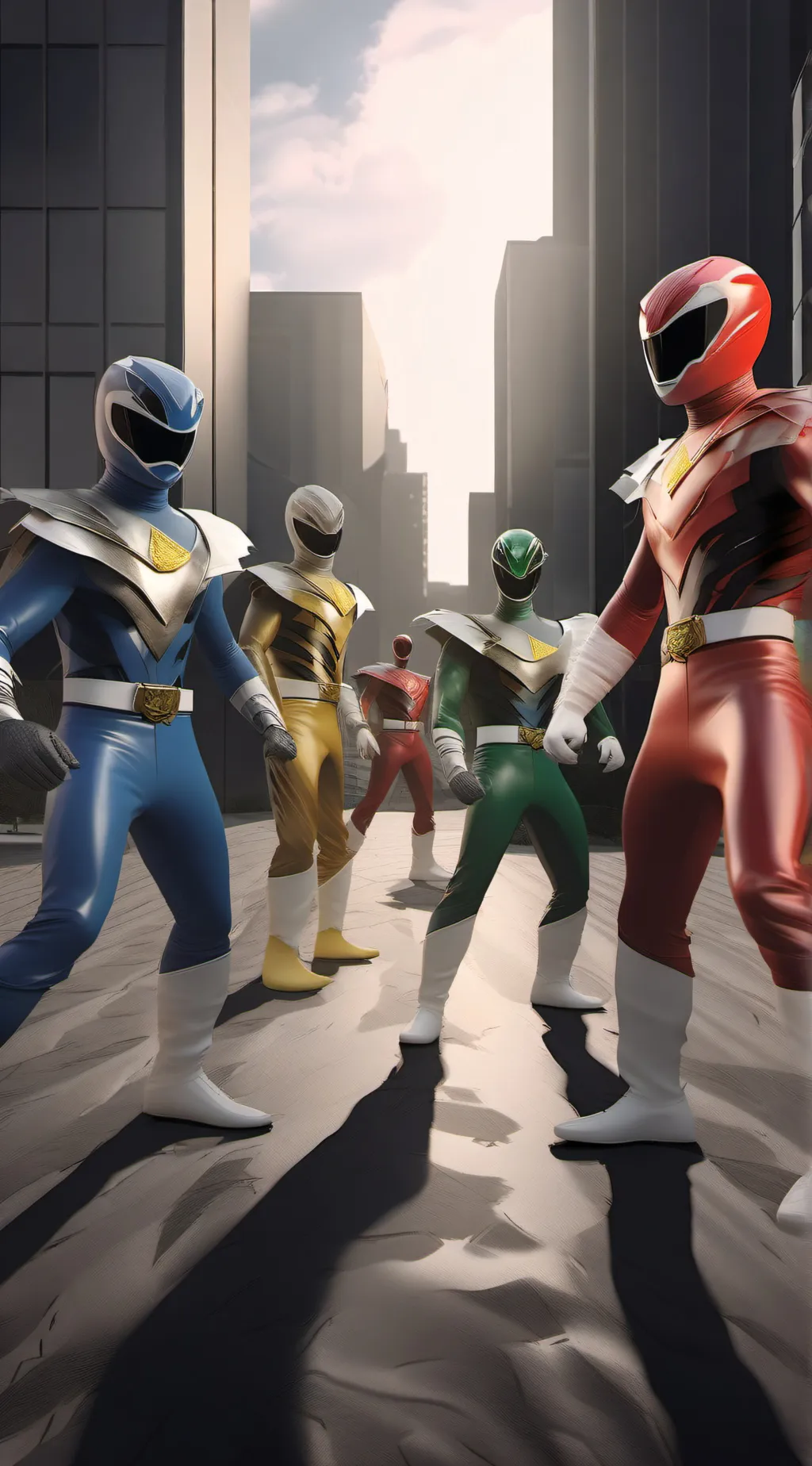 ai character: Power rangers Dino background