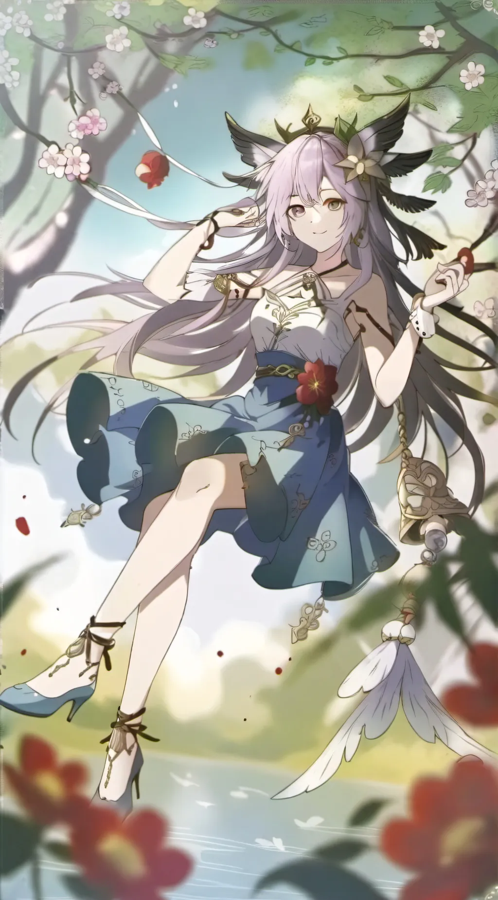 ai character: Sweetpea  background