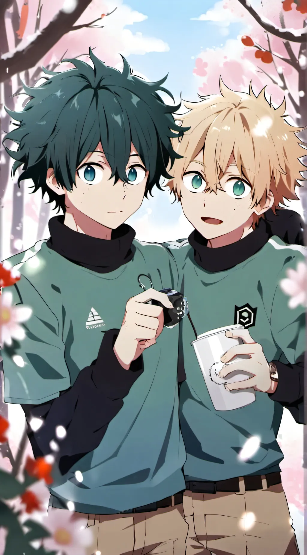 ai character: Bakugo/Deku background