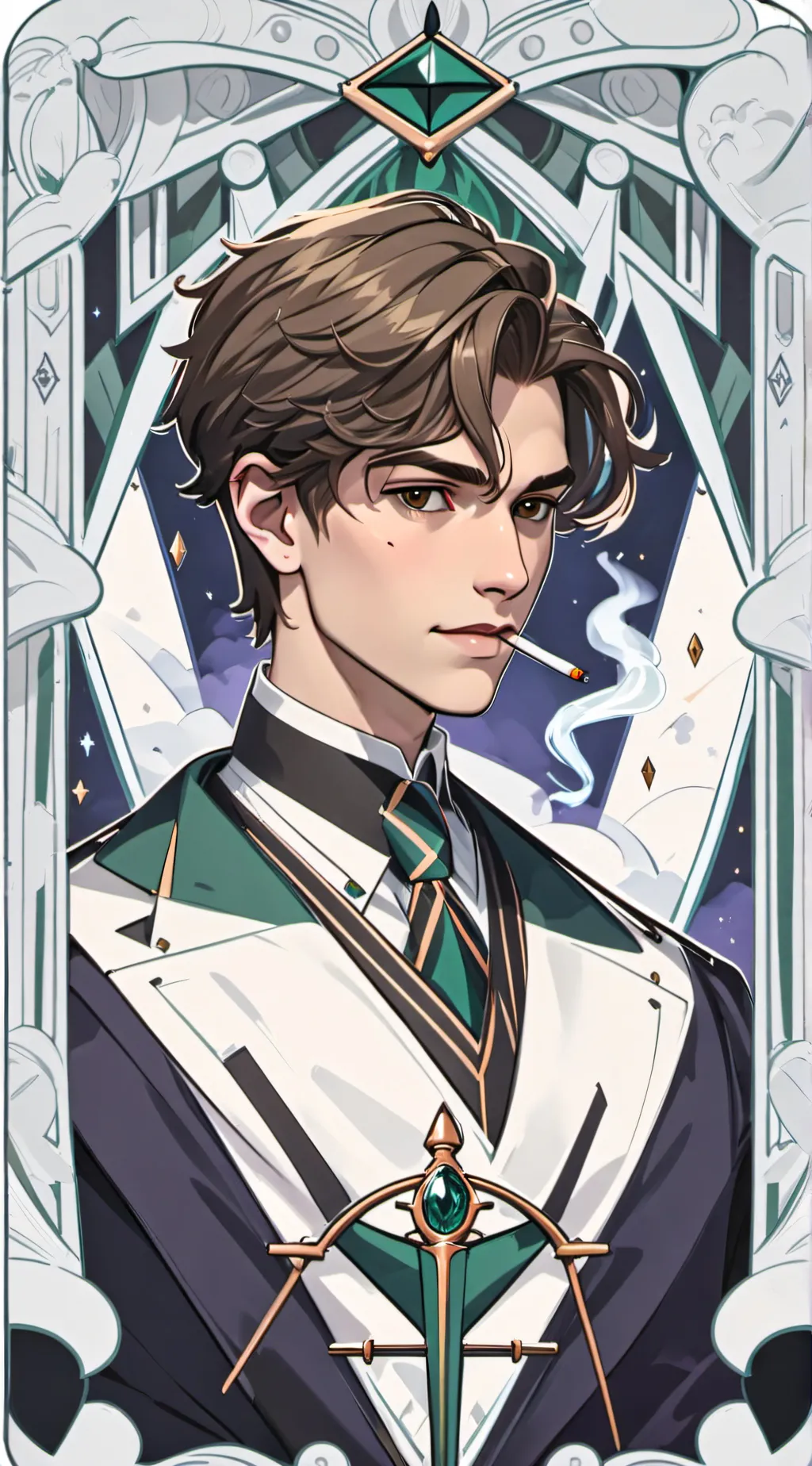 ai character: Theodore Nott  background