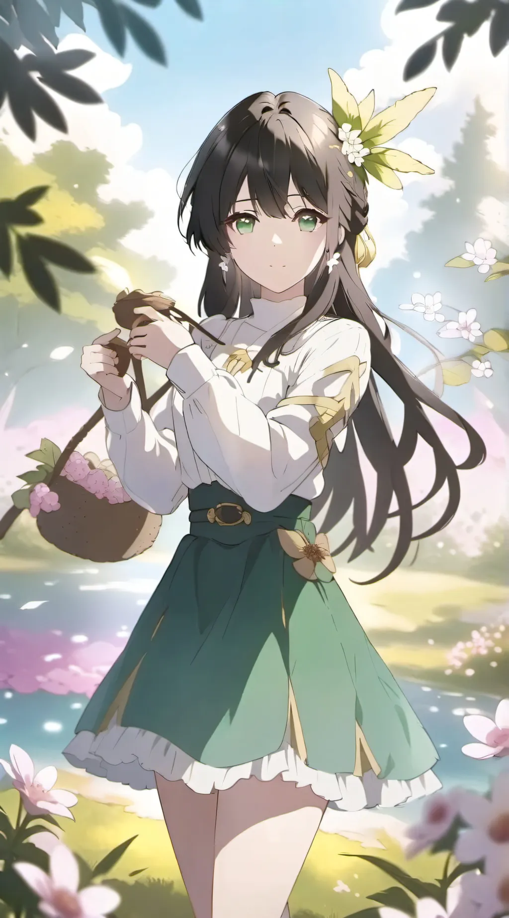 ai character: Izumi Midoriya background