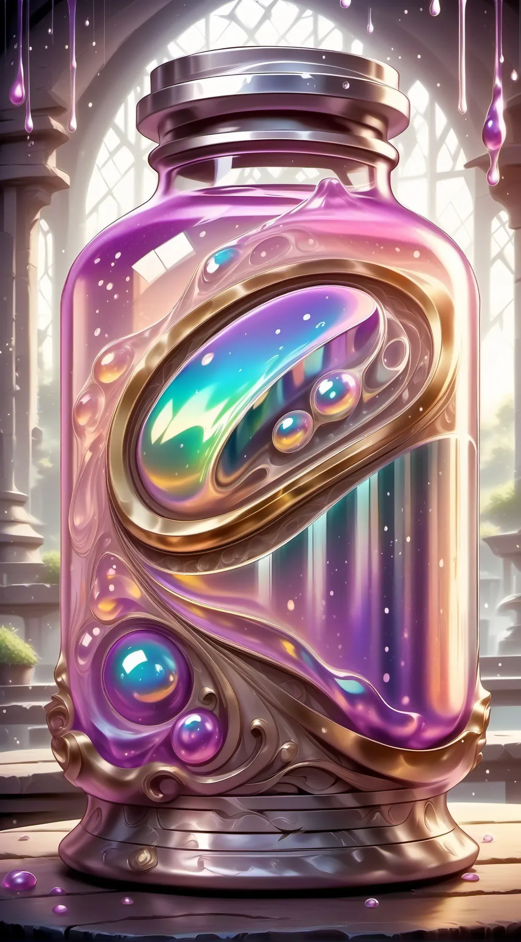 ai character: slime background