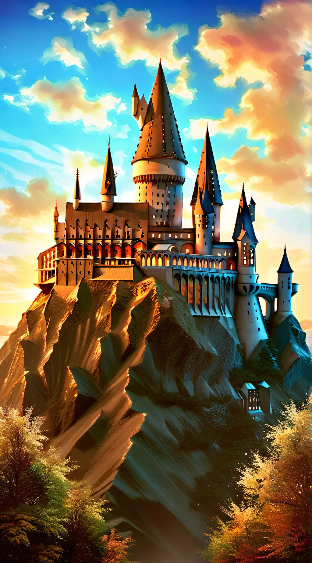 ai character: Hogwarts 4 background