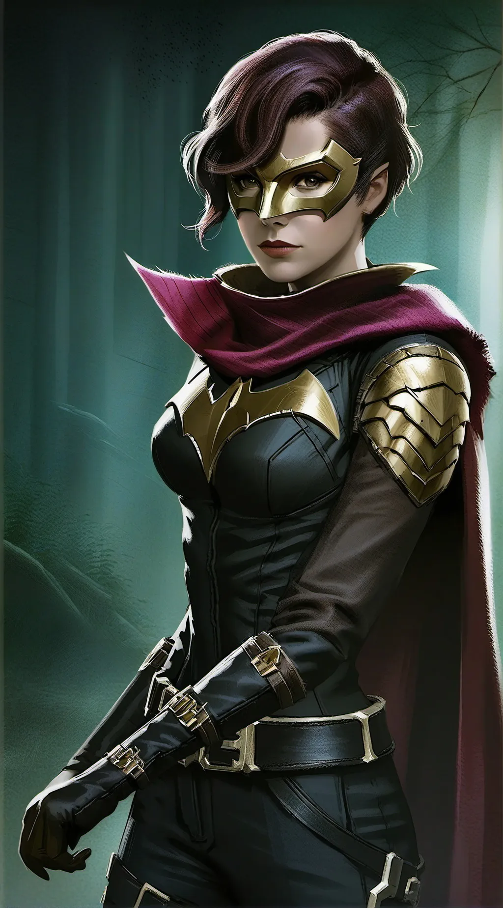 ai character: Selina Wayne  background