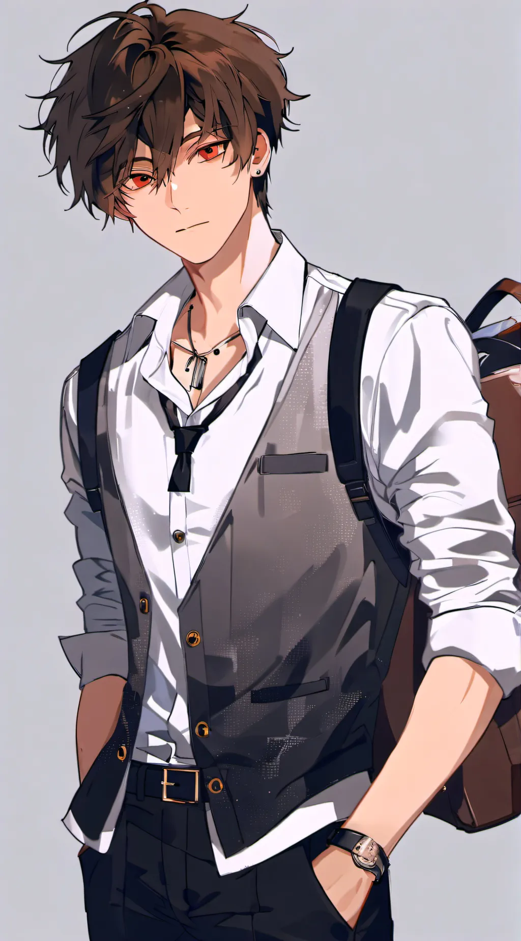 ai character: Mash  background