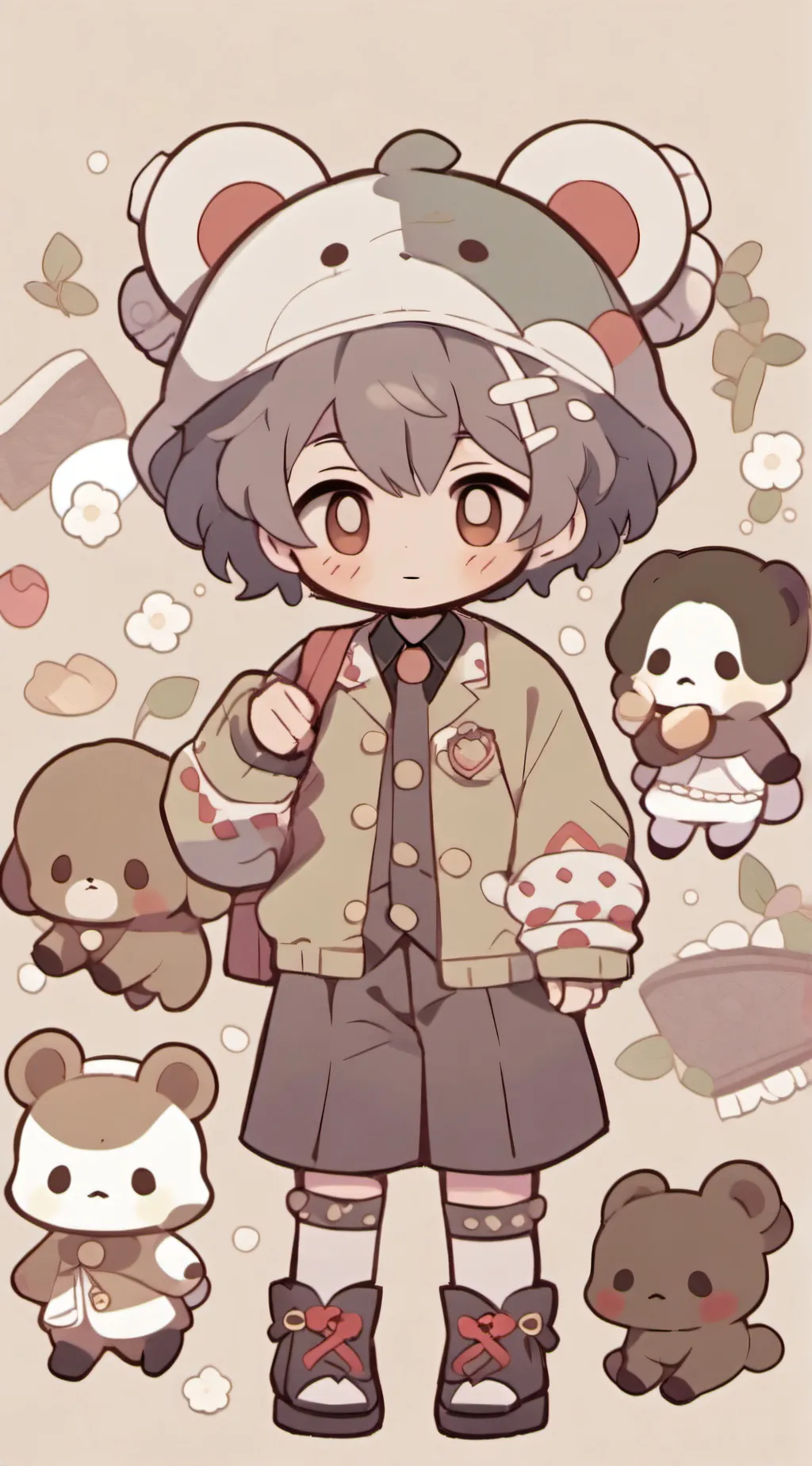 ai character: Leo🐻💋 background