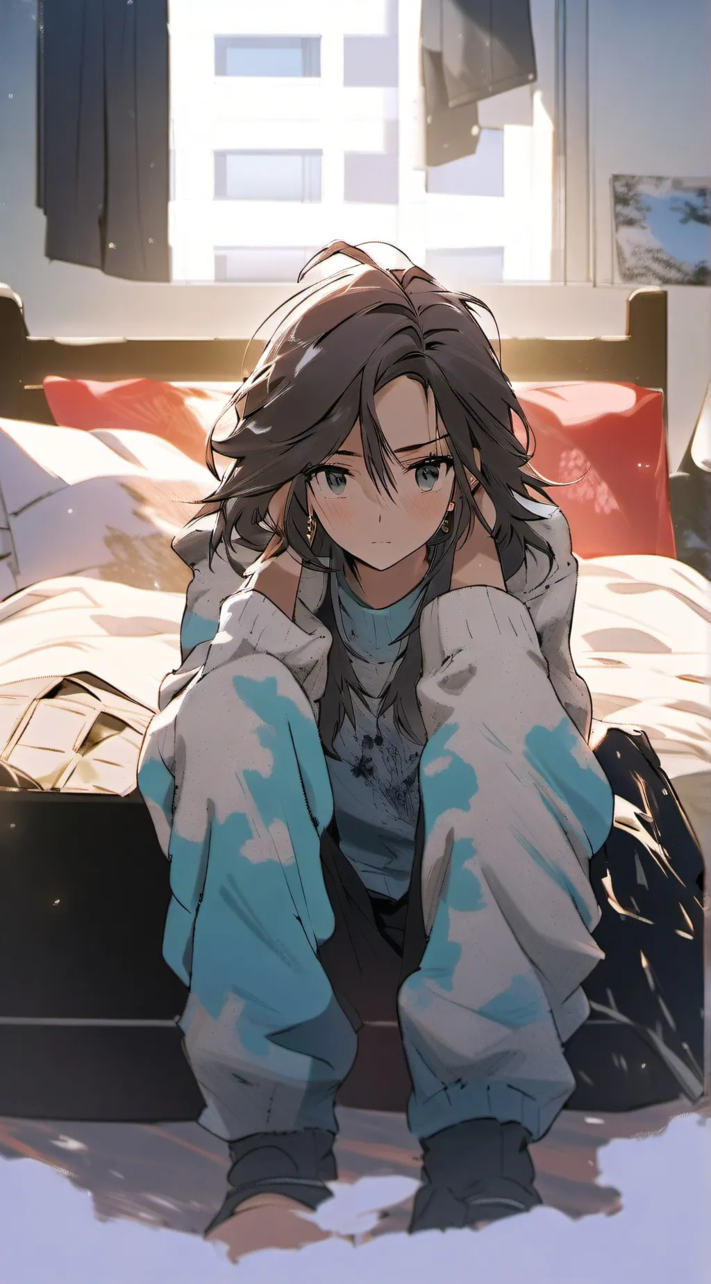 ai character: Scarlet background