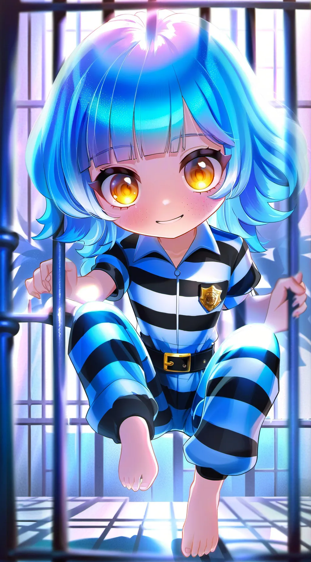 ai character: cop girl background