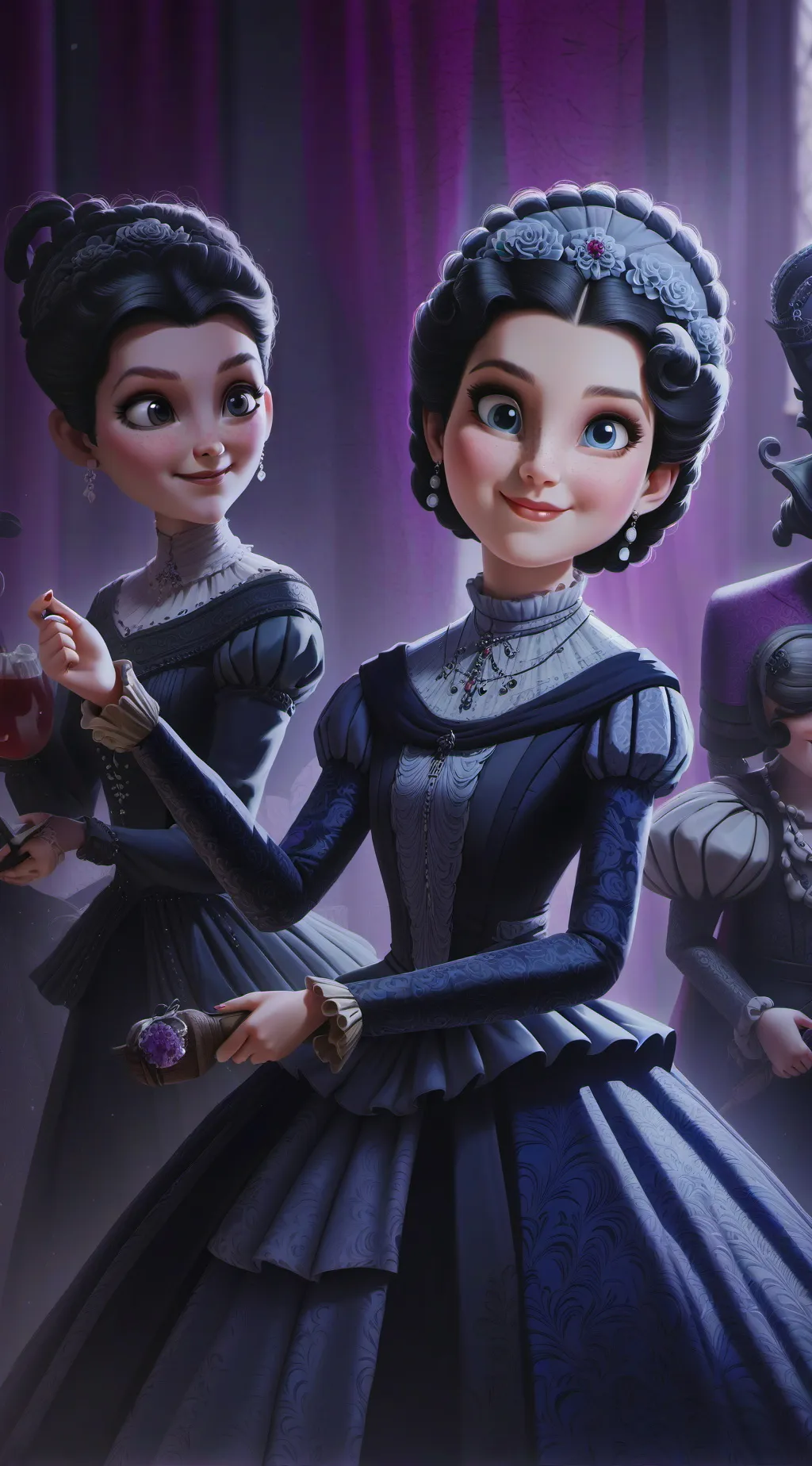 ai character: <3 lovely<3 background