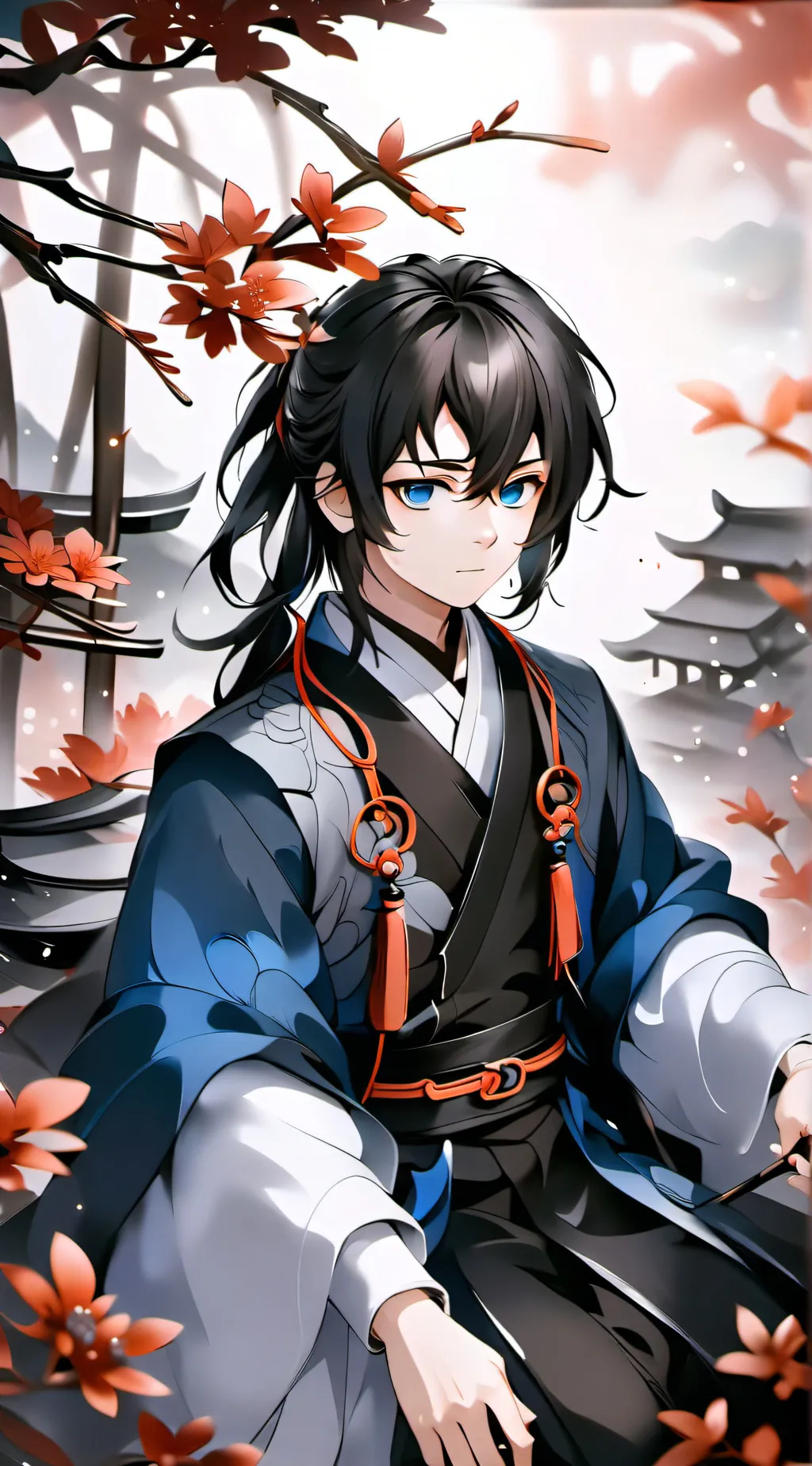 ai character: Muichiro Tokito  background