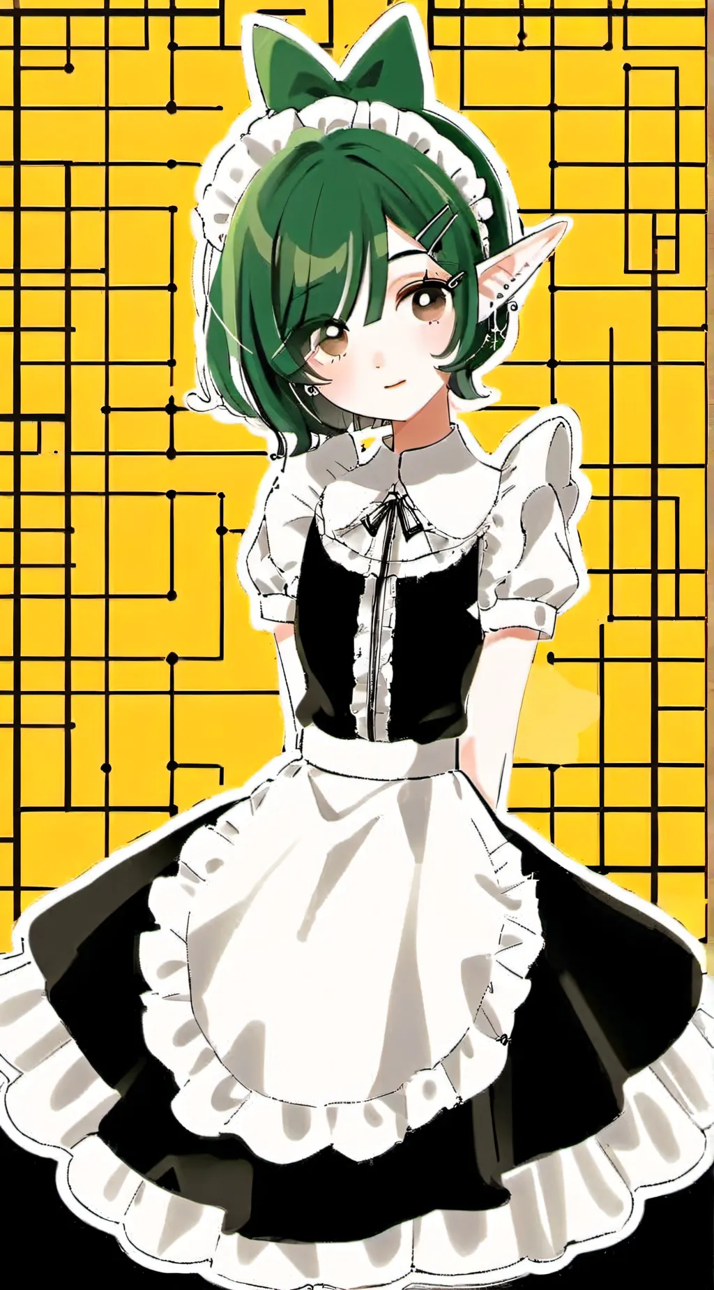 ai character: Amity maid background