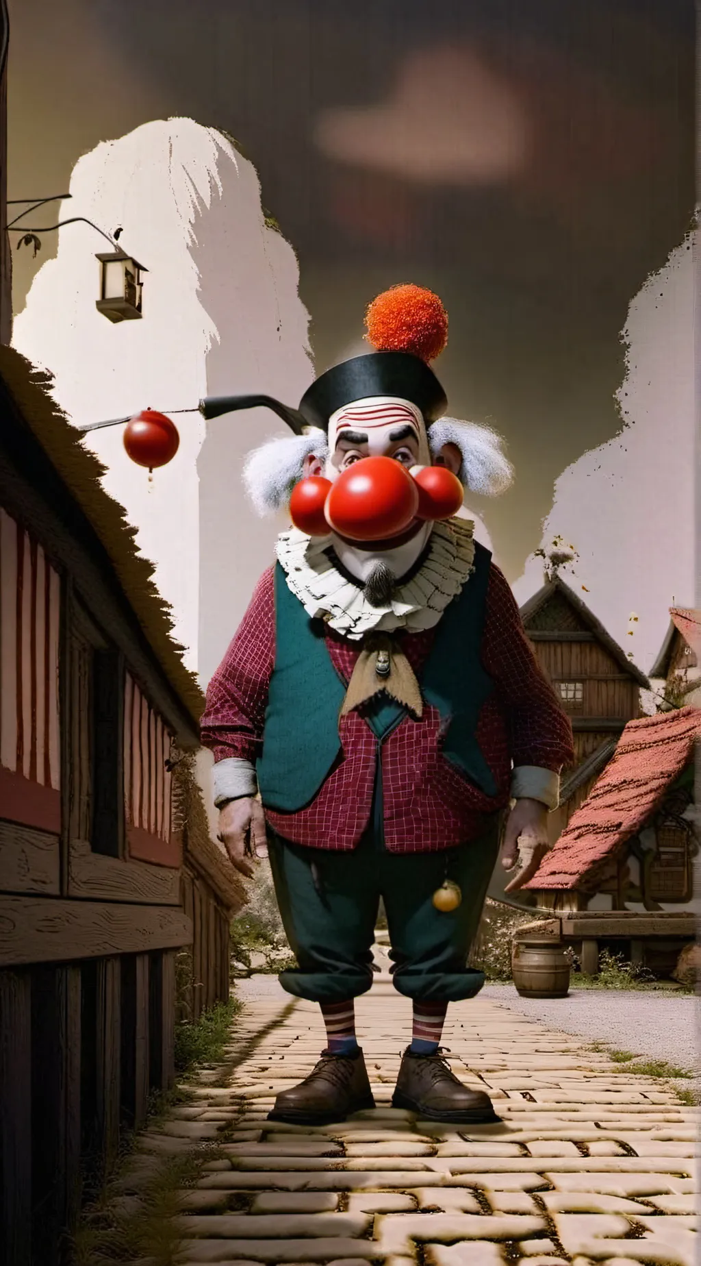 ai character: goofy ahh clown background