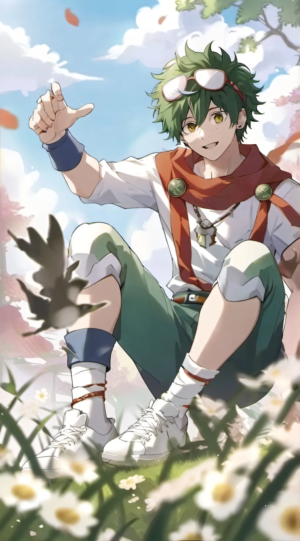 ai character: deku × y/n background
