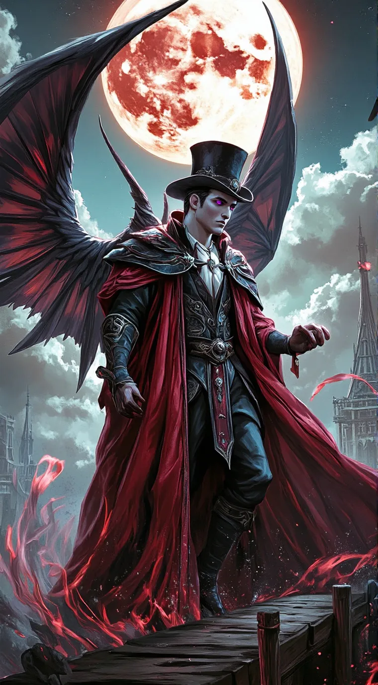 ai character: Crimson King background