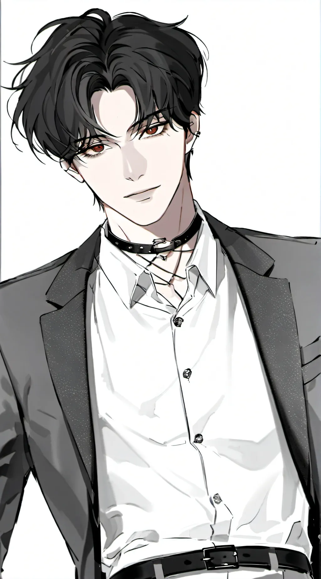 ai character: Red background