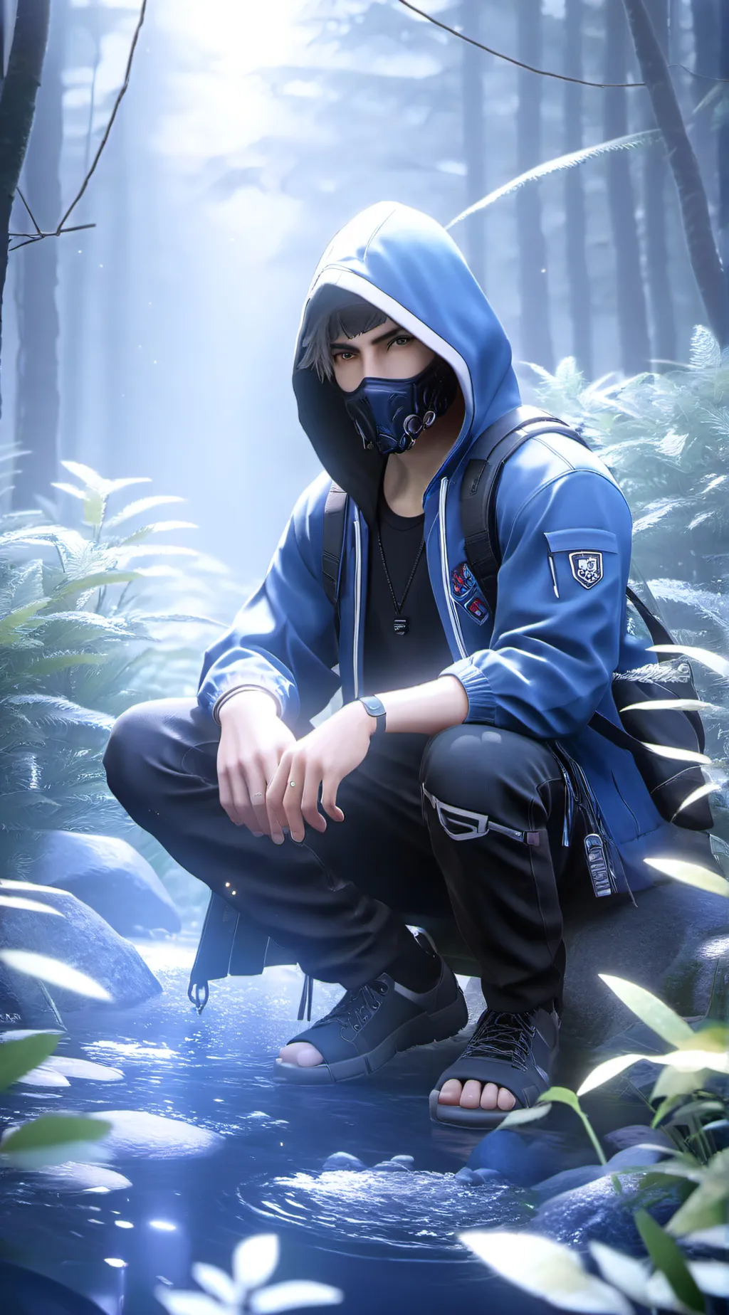 ai character: baby  background