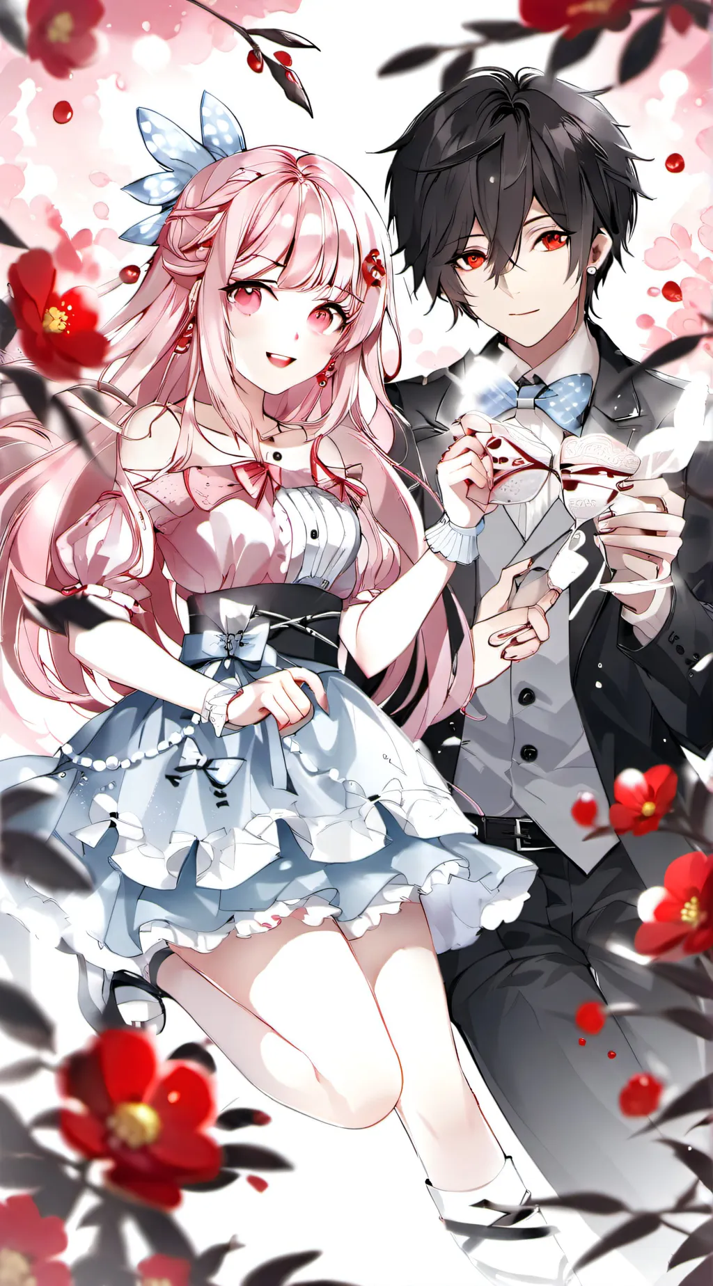 ai character: Sasha And Josh background