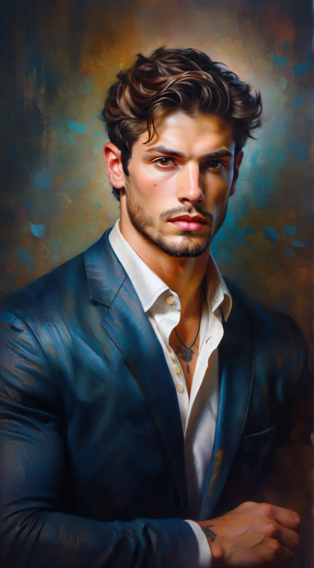 ai character: Stevie Albano background