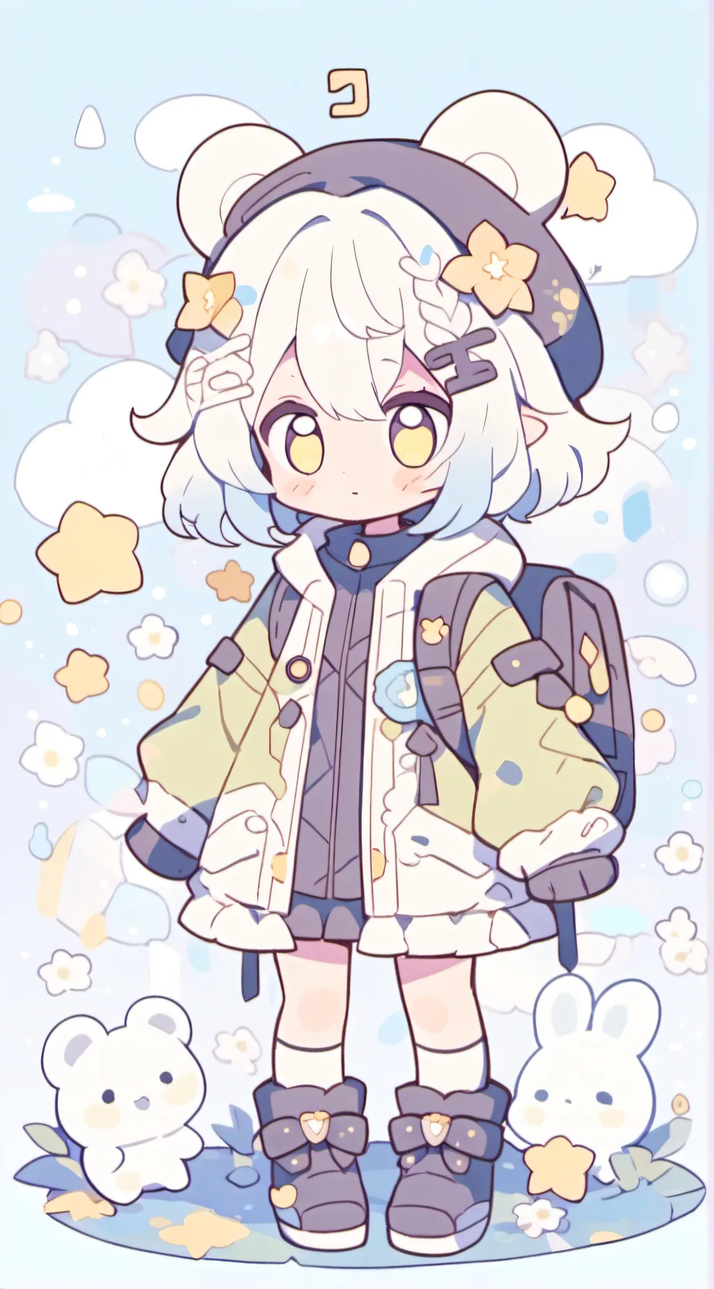 ai character: Miki  background