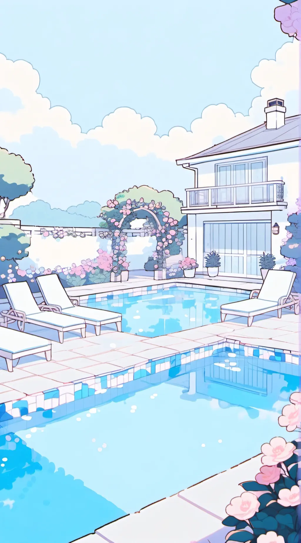 ai character: Acid pool water background