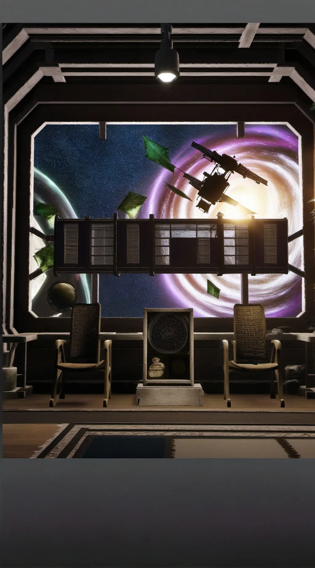 ai character: space station  background