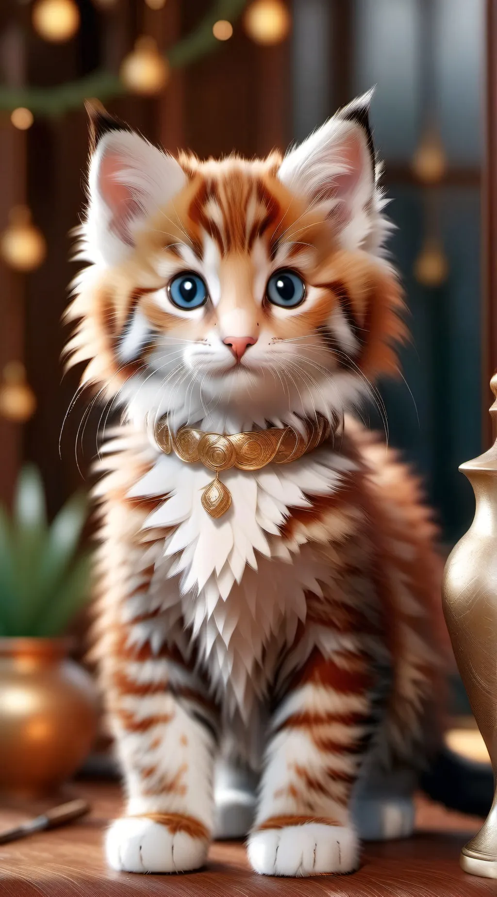 ai character: Kitten  background