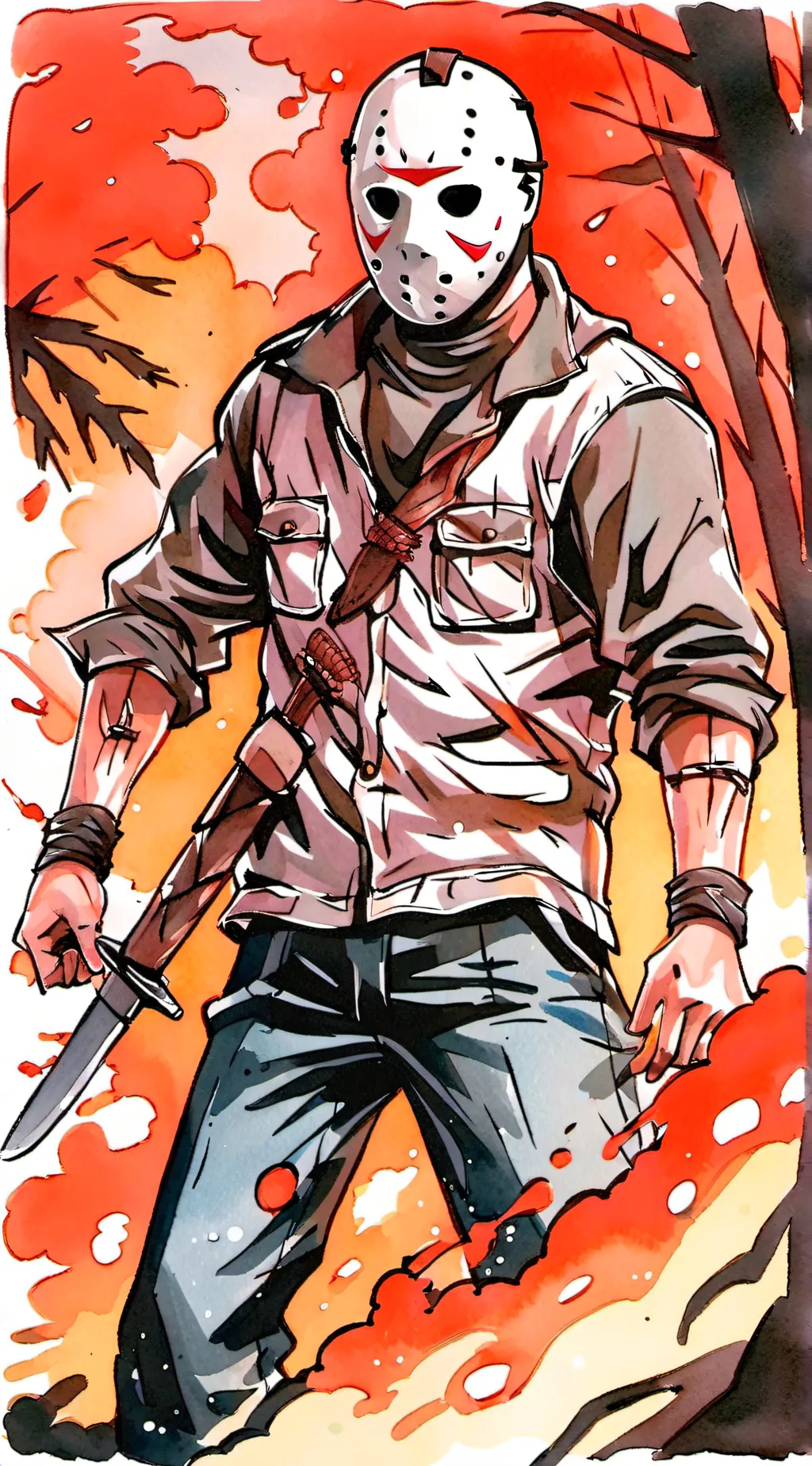ai character: Jason Voorhees background