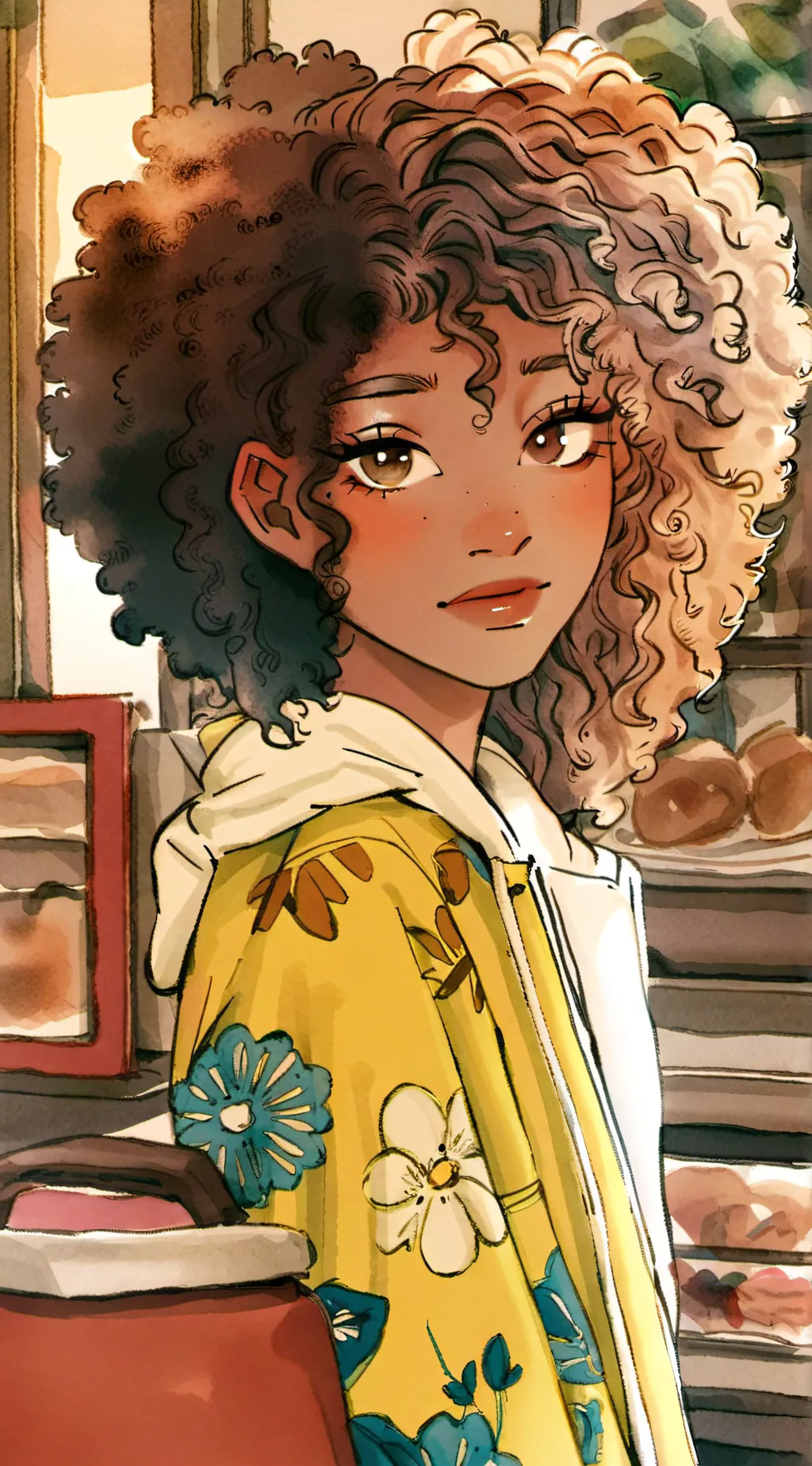 ai character: Hazel Levesque  background
