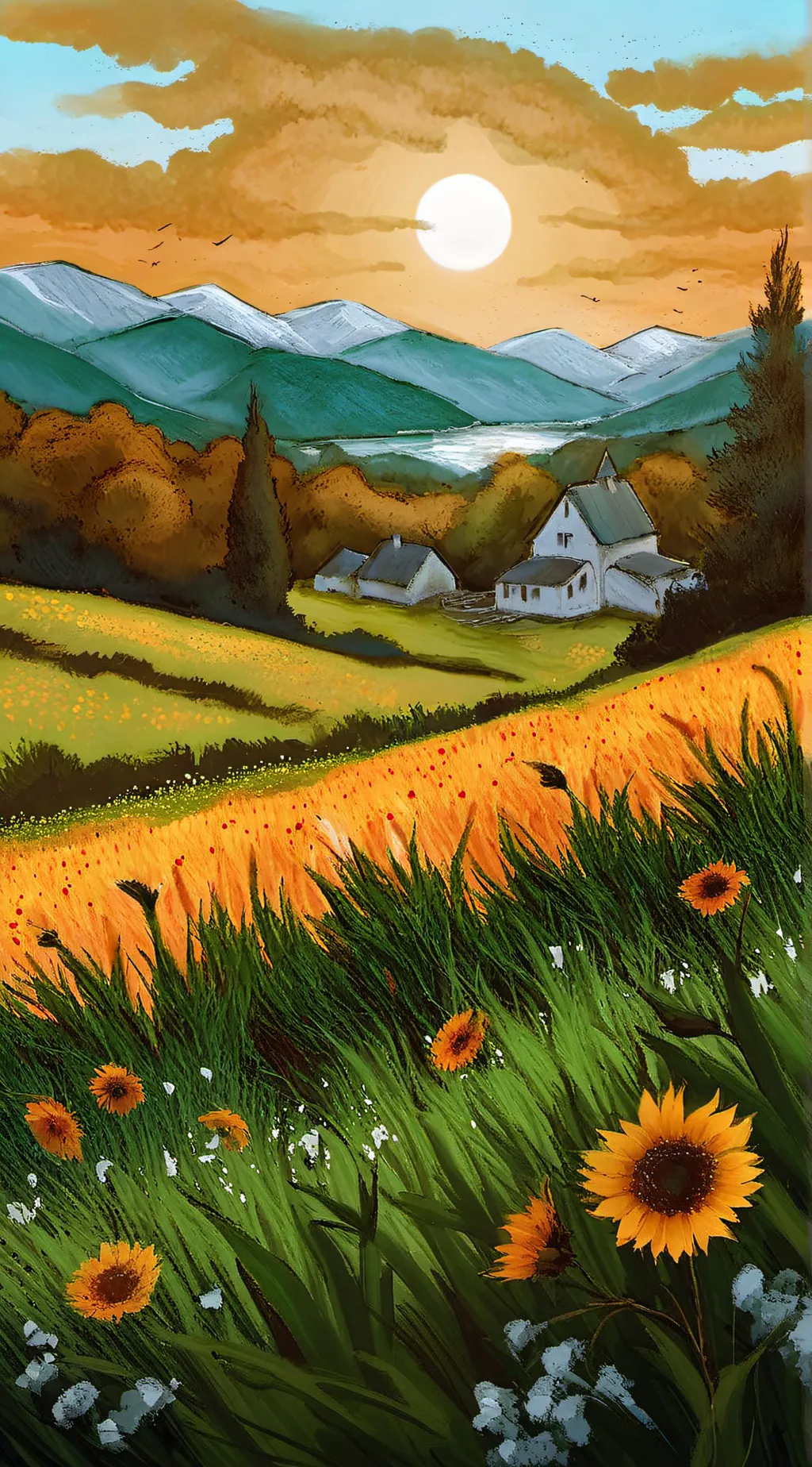ai character: landscape :)  background