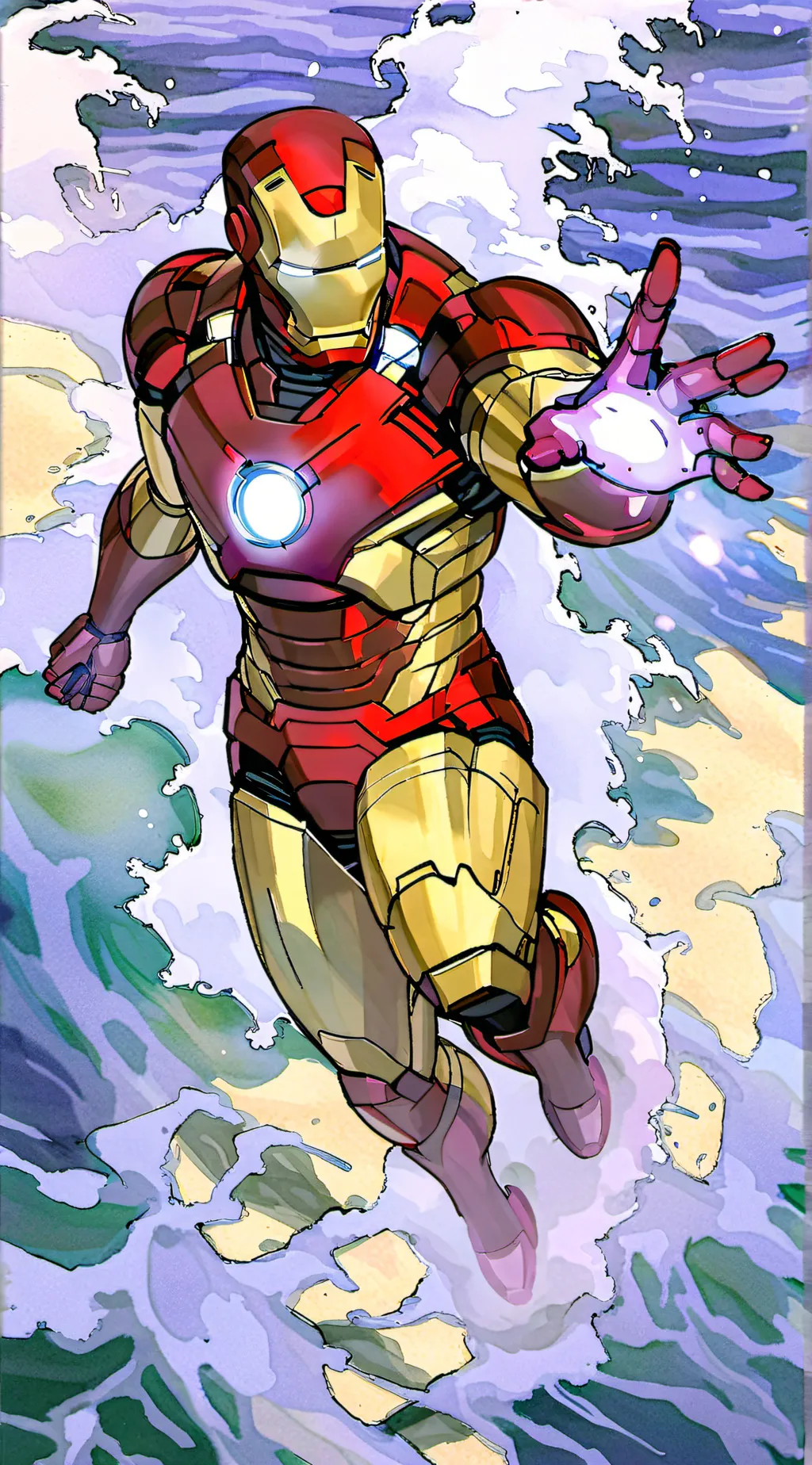 ai character: MHA iron man background