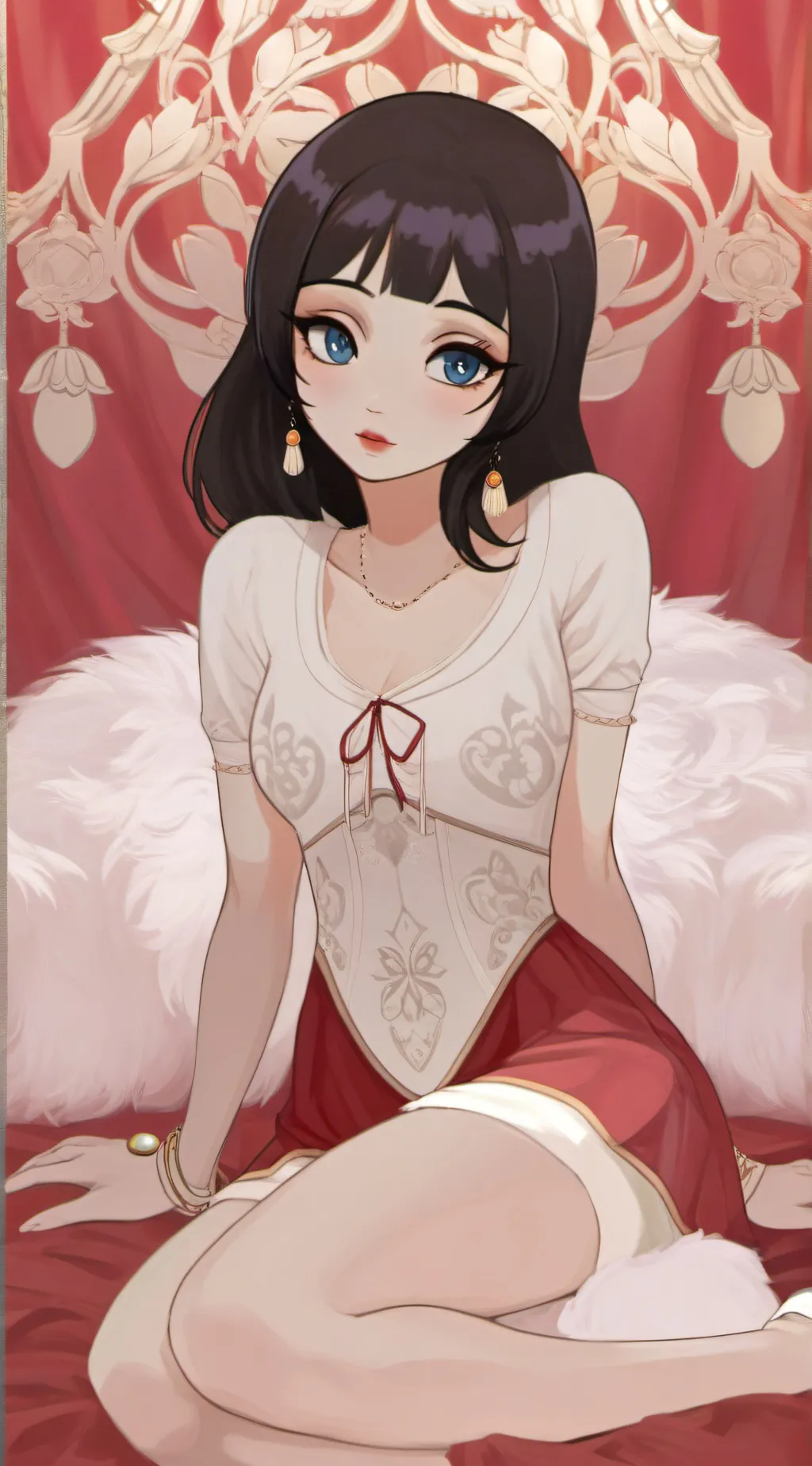 ai character: spider girlfriend  background