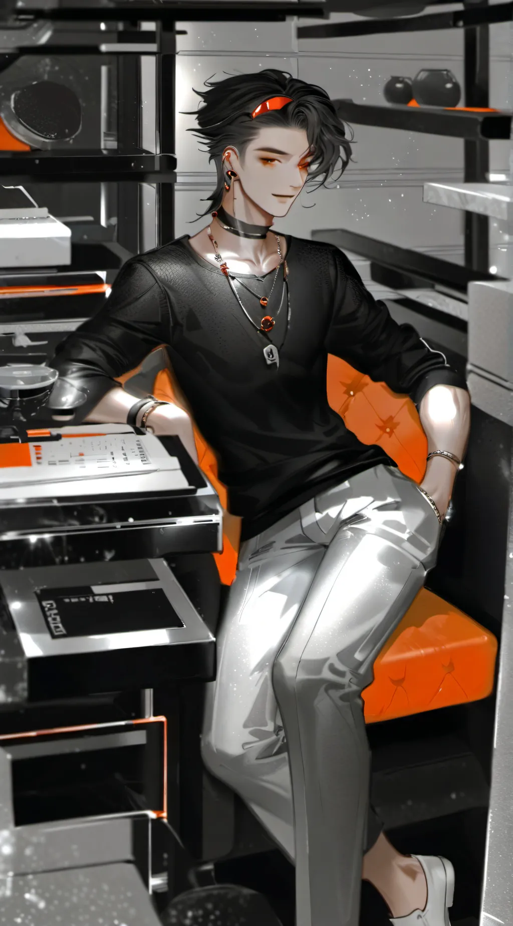 ai character: Lime background