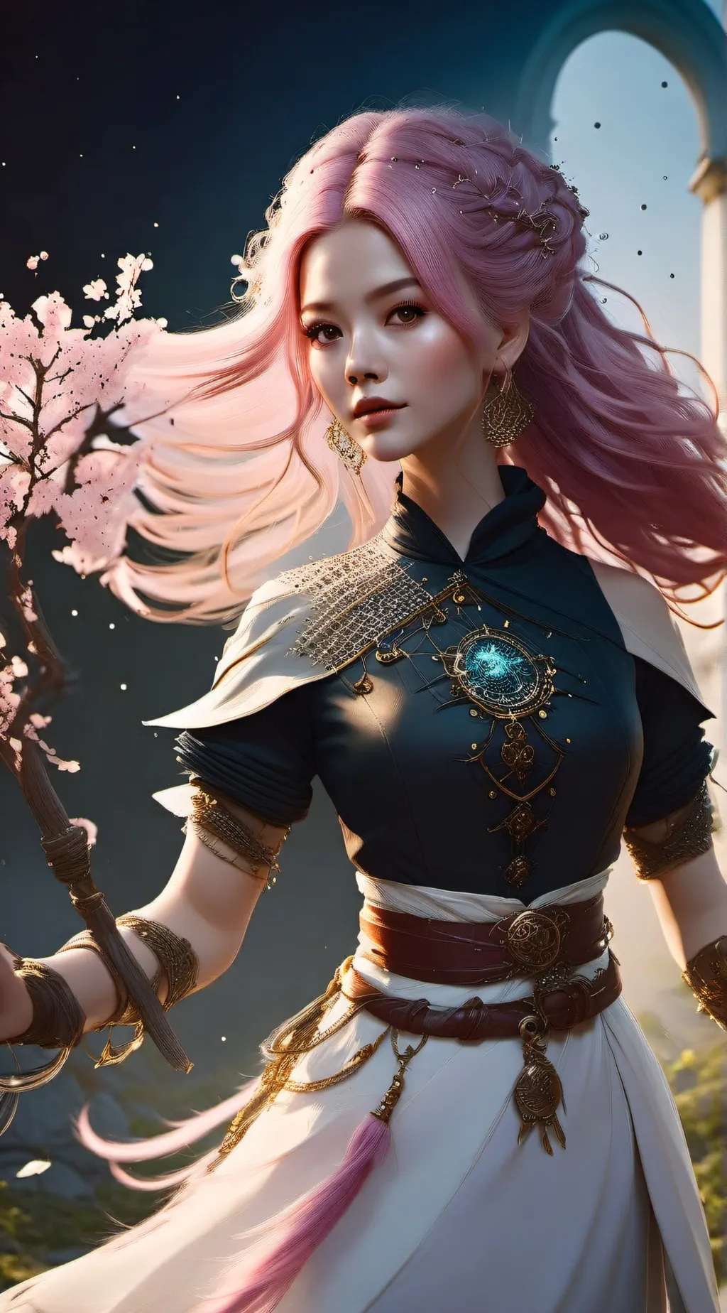 ai character: Stone queen background